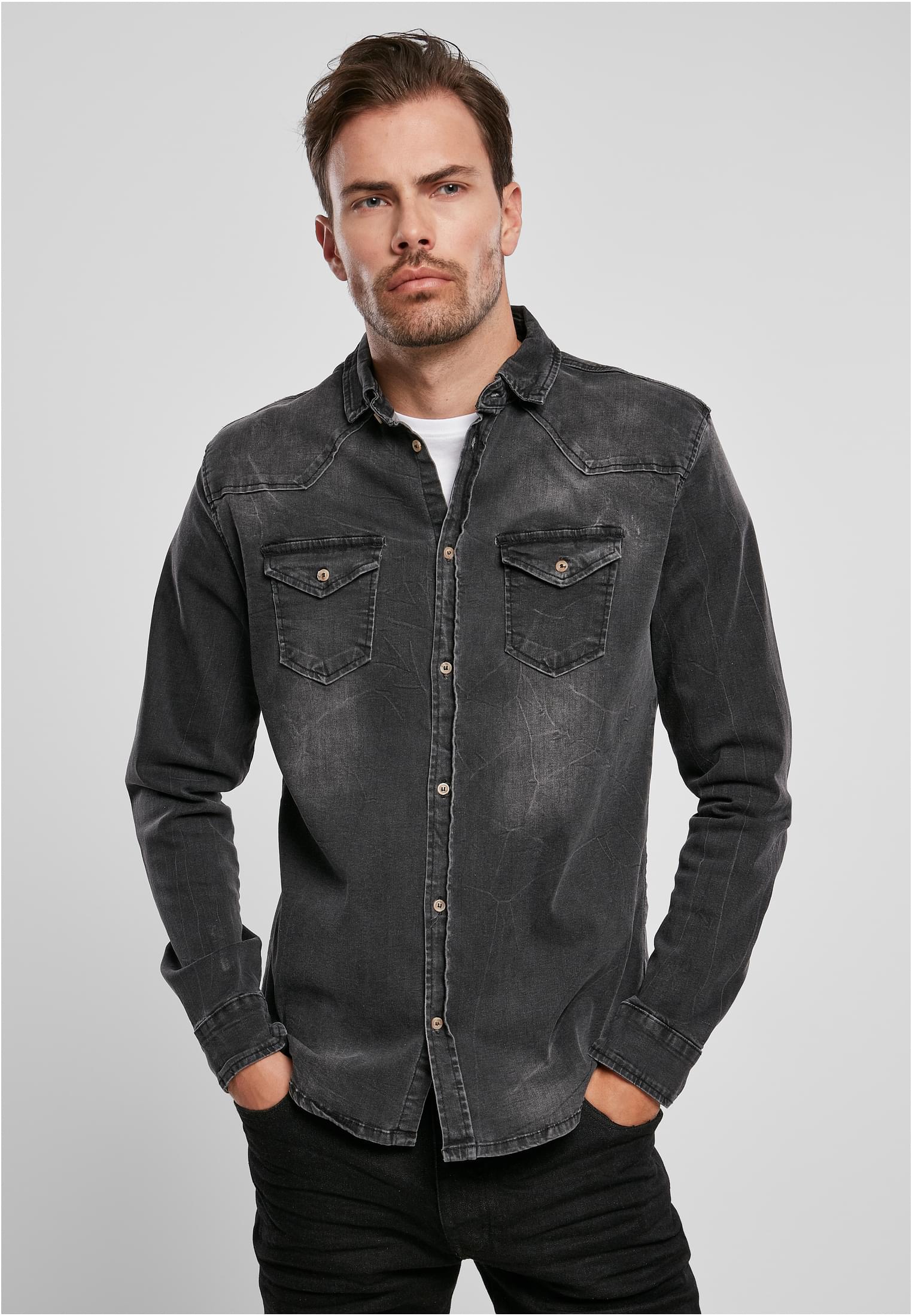 B Riley Denim Shirt - workoutbrands.com