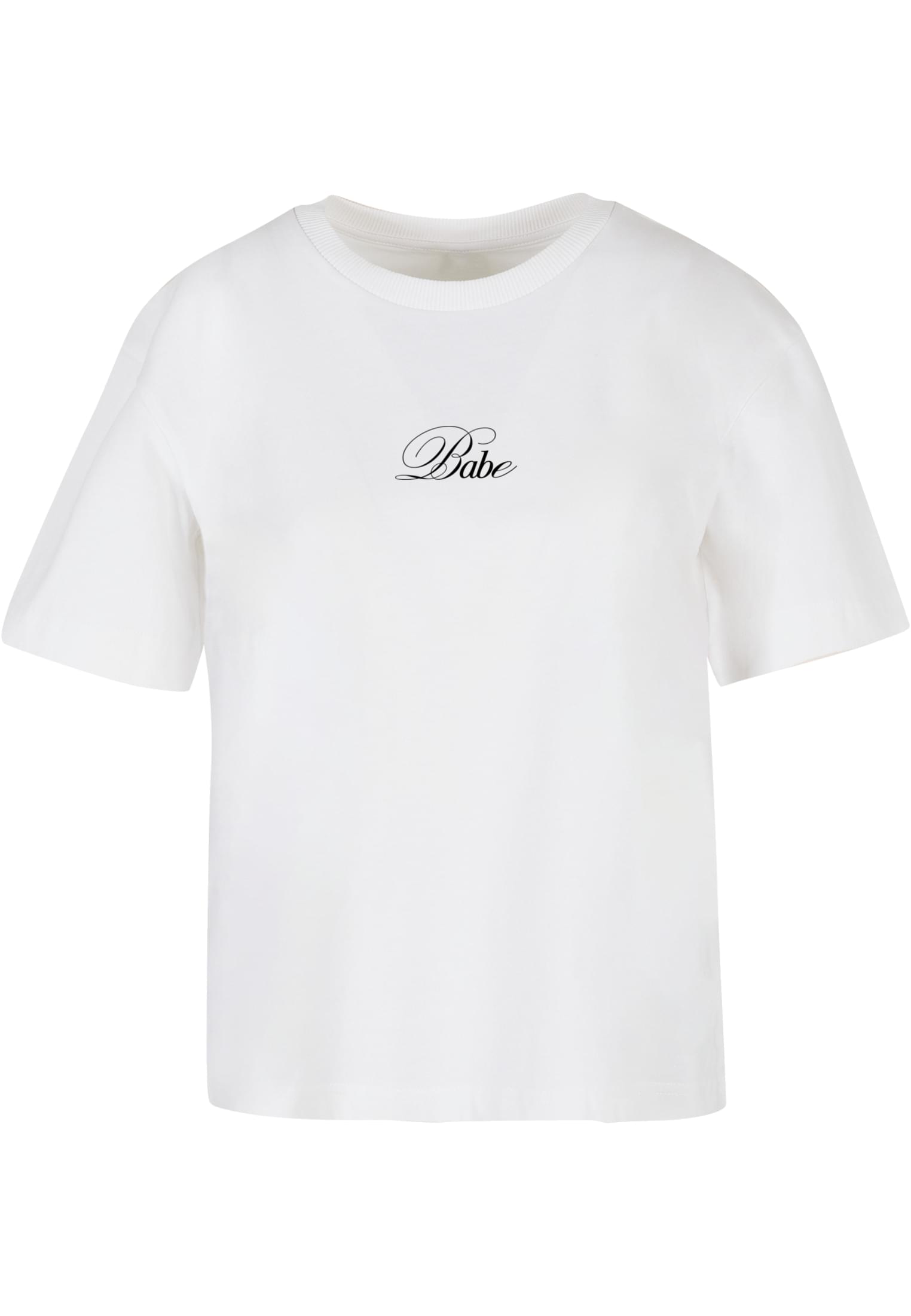 Babe Wording Tee white XXL - workoutbrands.com