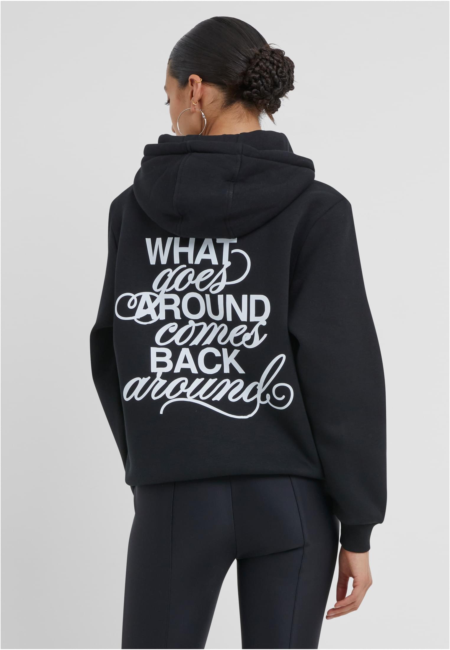 Back Around Ladies Fluffy Hoody whitesand XXL - workoutbrands.com