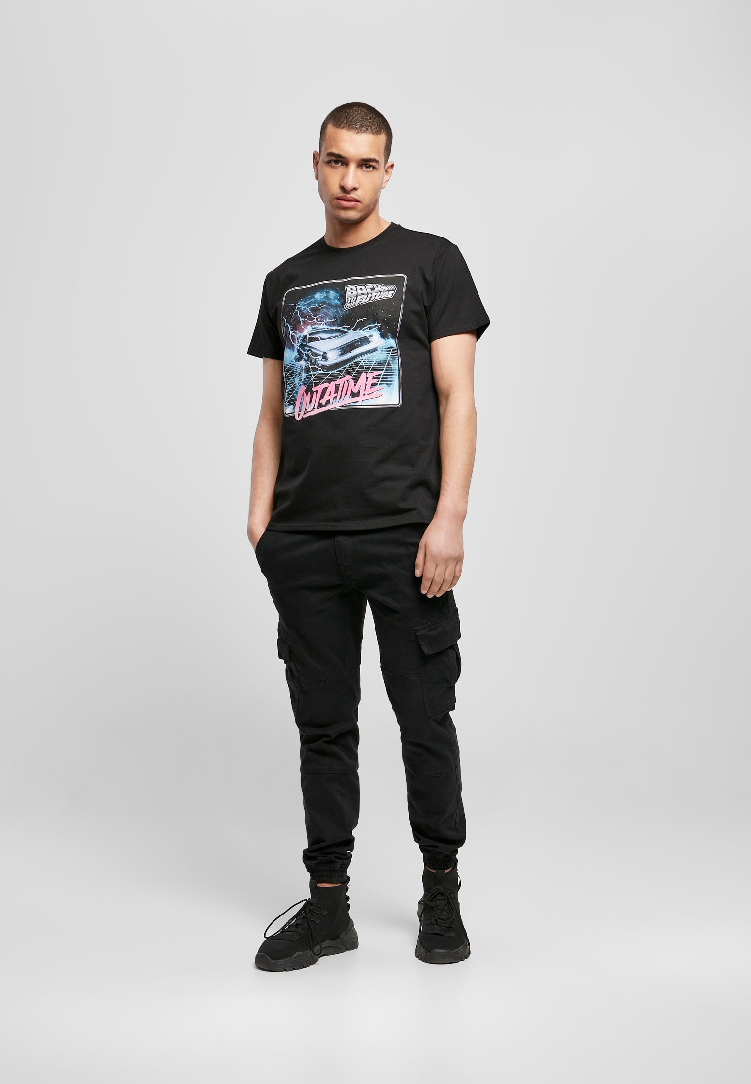 Back To The Future Outatime Tee black XXL - workoutbrands.com