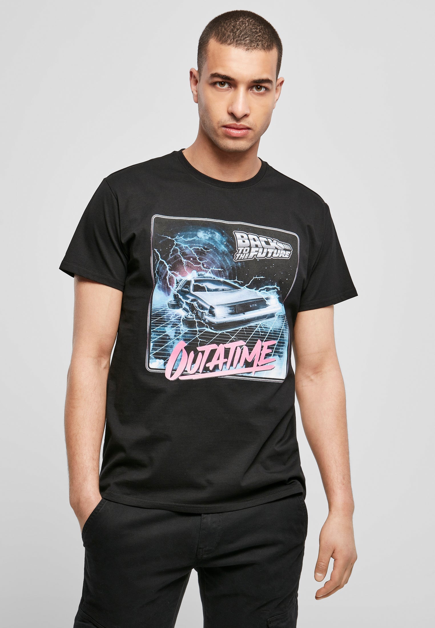 Back To The Future Outatime Tee black XXL - workoutbrands.com