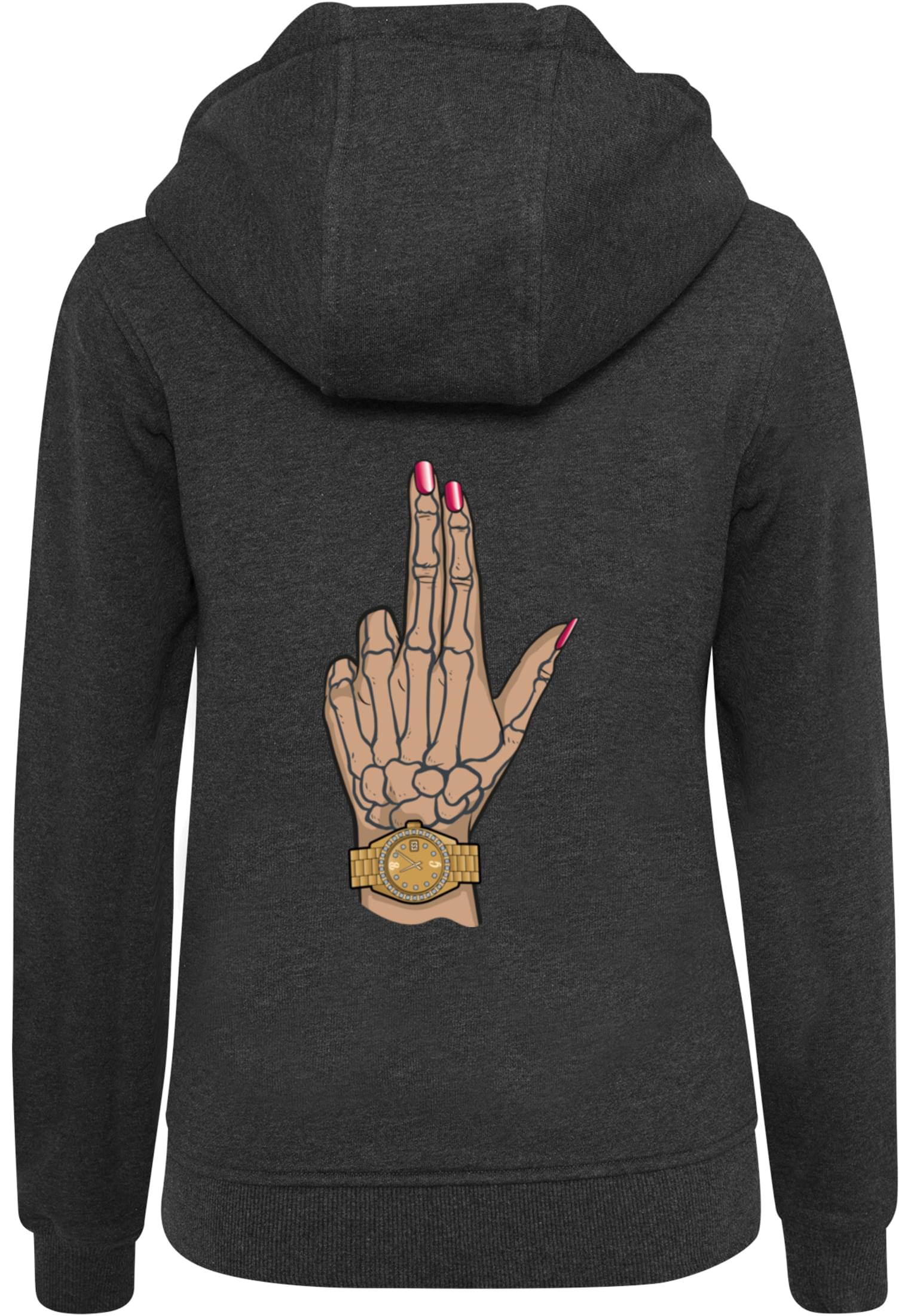 BadGirl Bang Hoody heather grey XXL - workoutbrands.com
