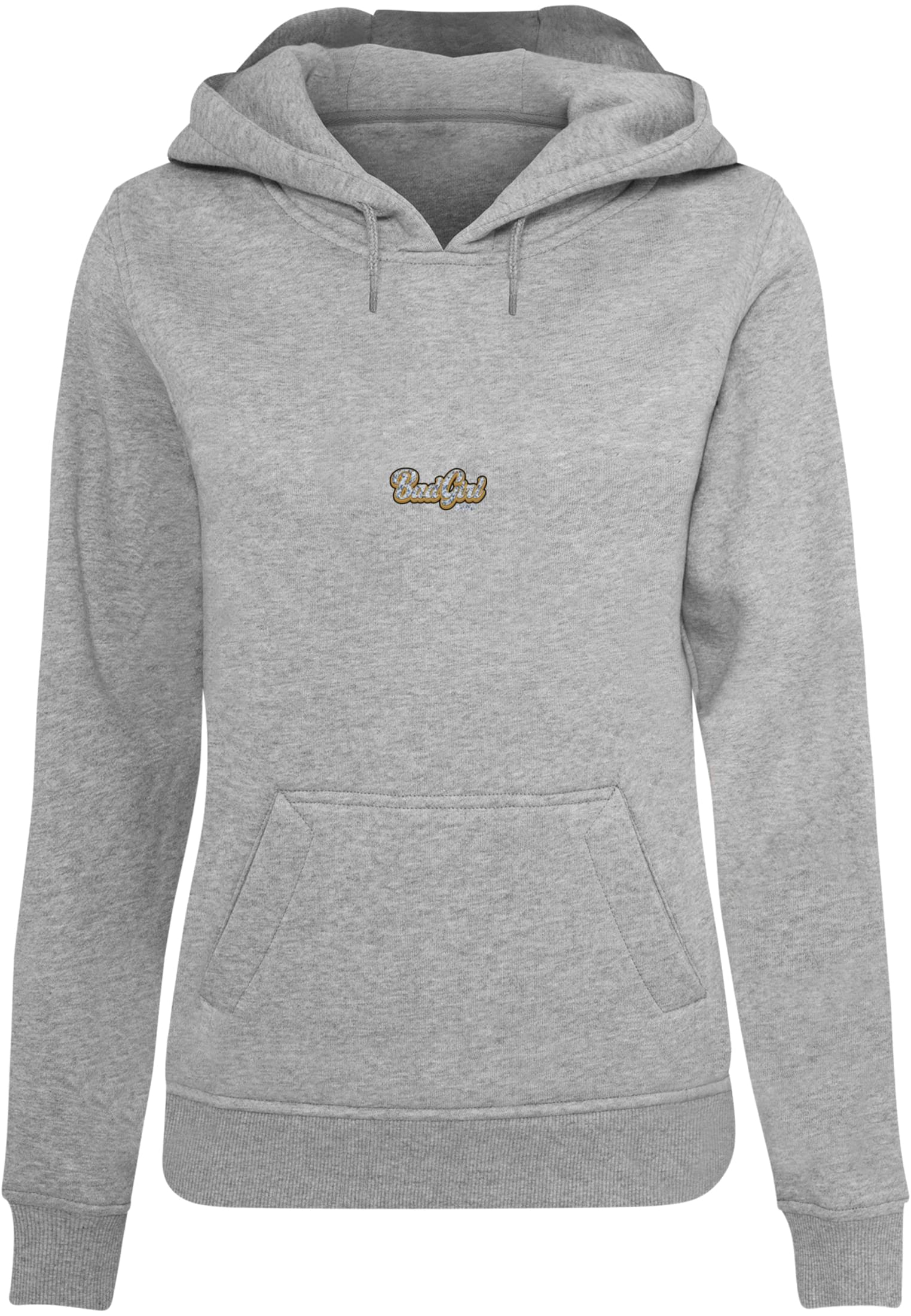 BadGirl Bang Hoody heather grey XXL - workoutbrands.com