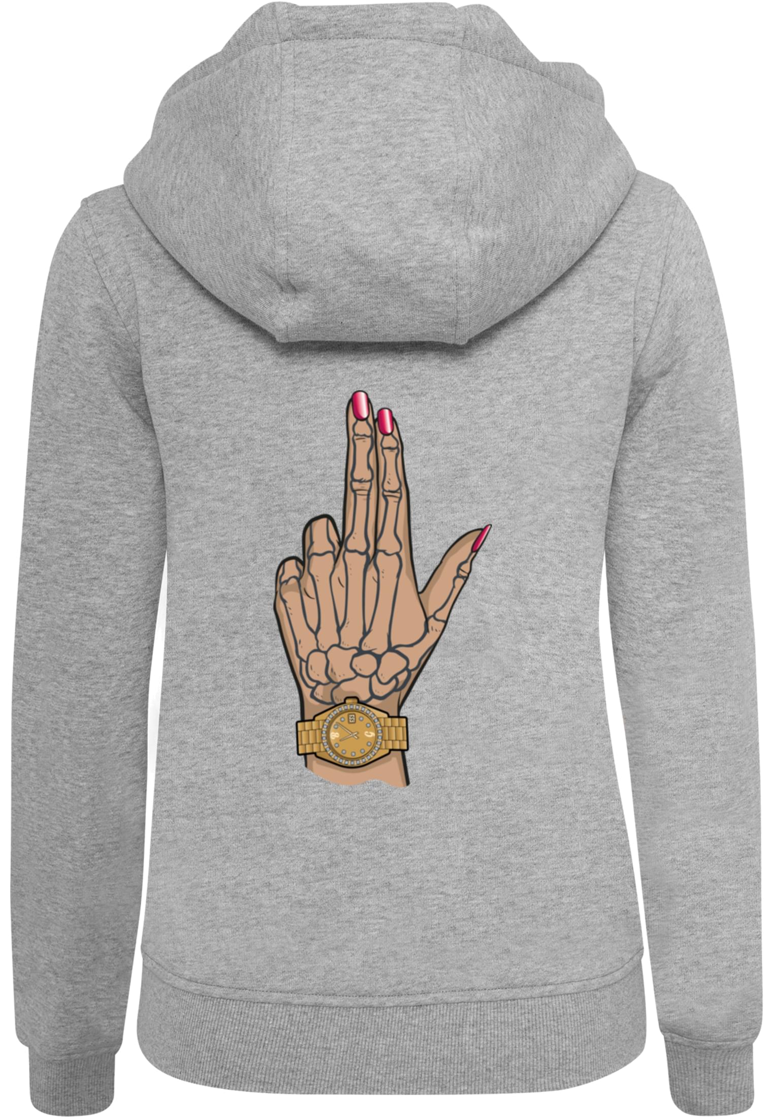 BadGirl Bang Hoody heather grey XXL - workoutbrands.com