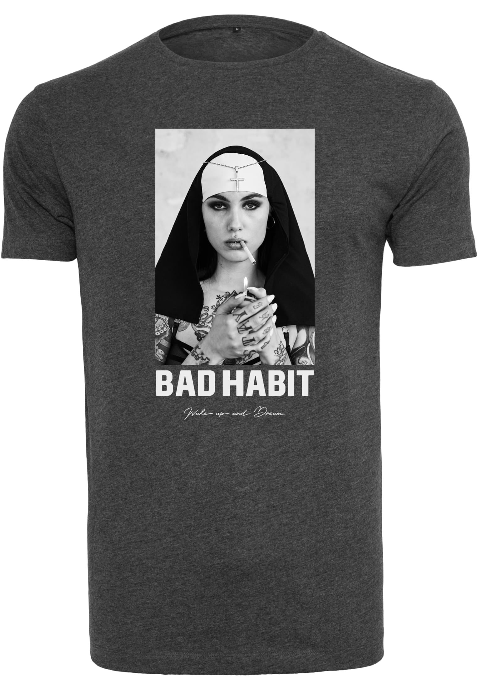 Bad Habit Tee heather grey XXL - workoutbrands.com