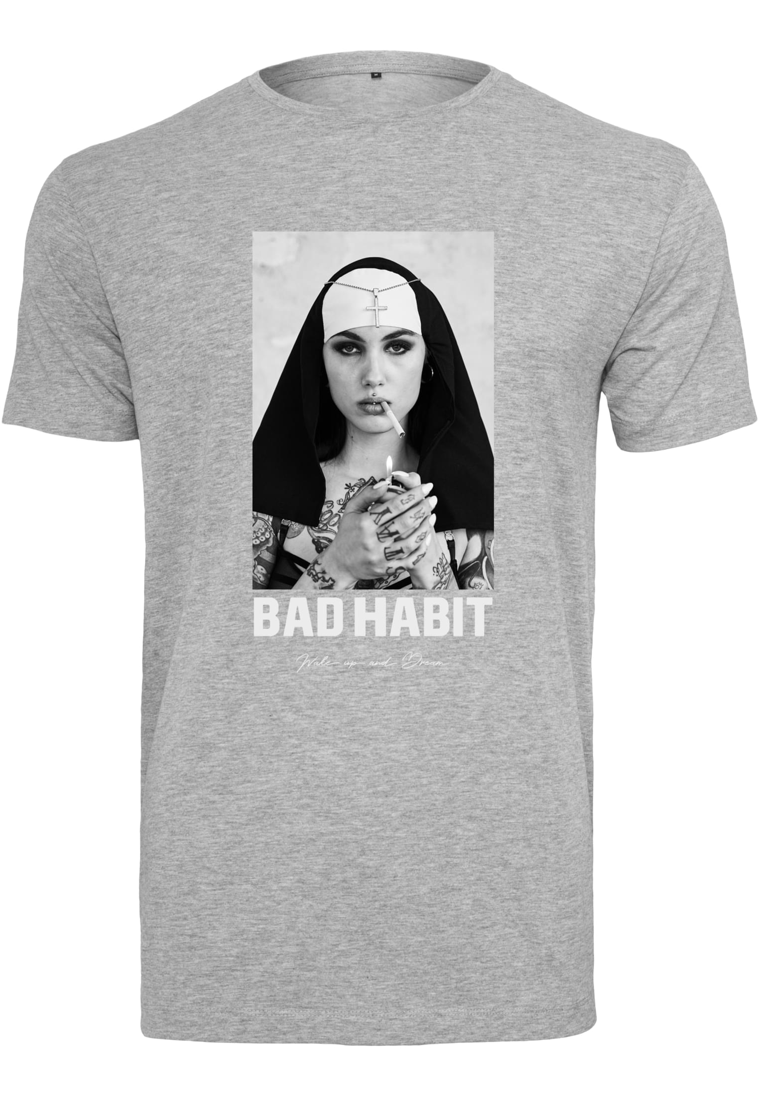 Bad Habit Tee heather grey XXL - workoutbrands.com