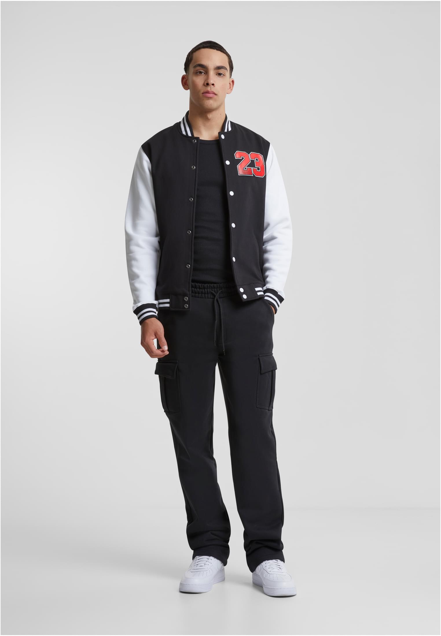 Ballin 23 College Jacket blk/wht XXL - workoutbrands.com