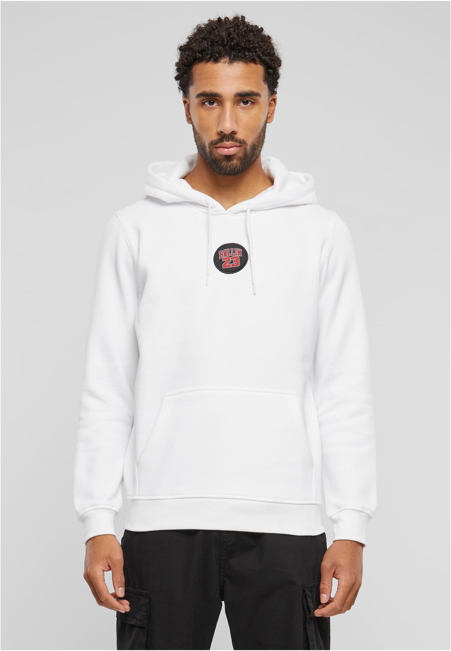 Ballin 23 Patch Hoody white XXL - workoutbrands.com