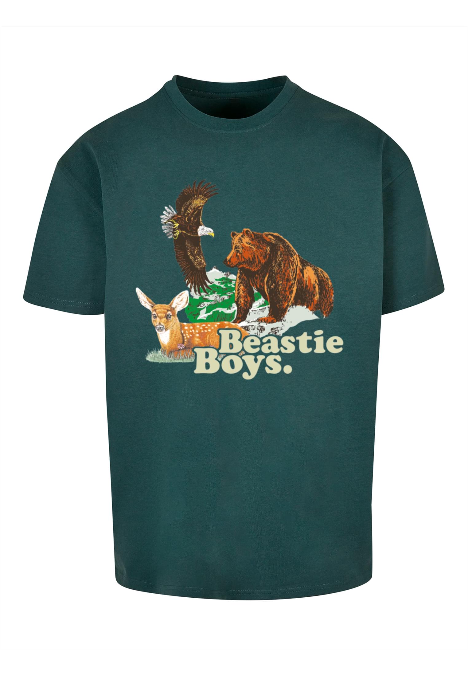 Beastie Boys Animal Tee bottlegreen XXL - workoutbrands.com