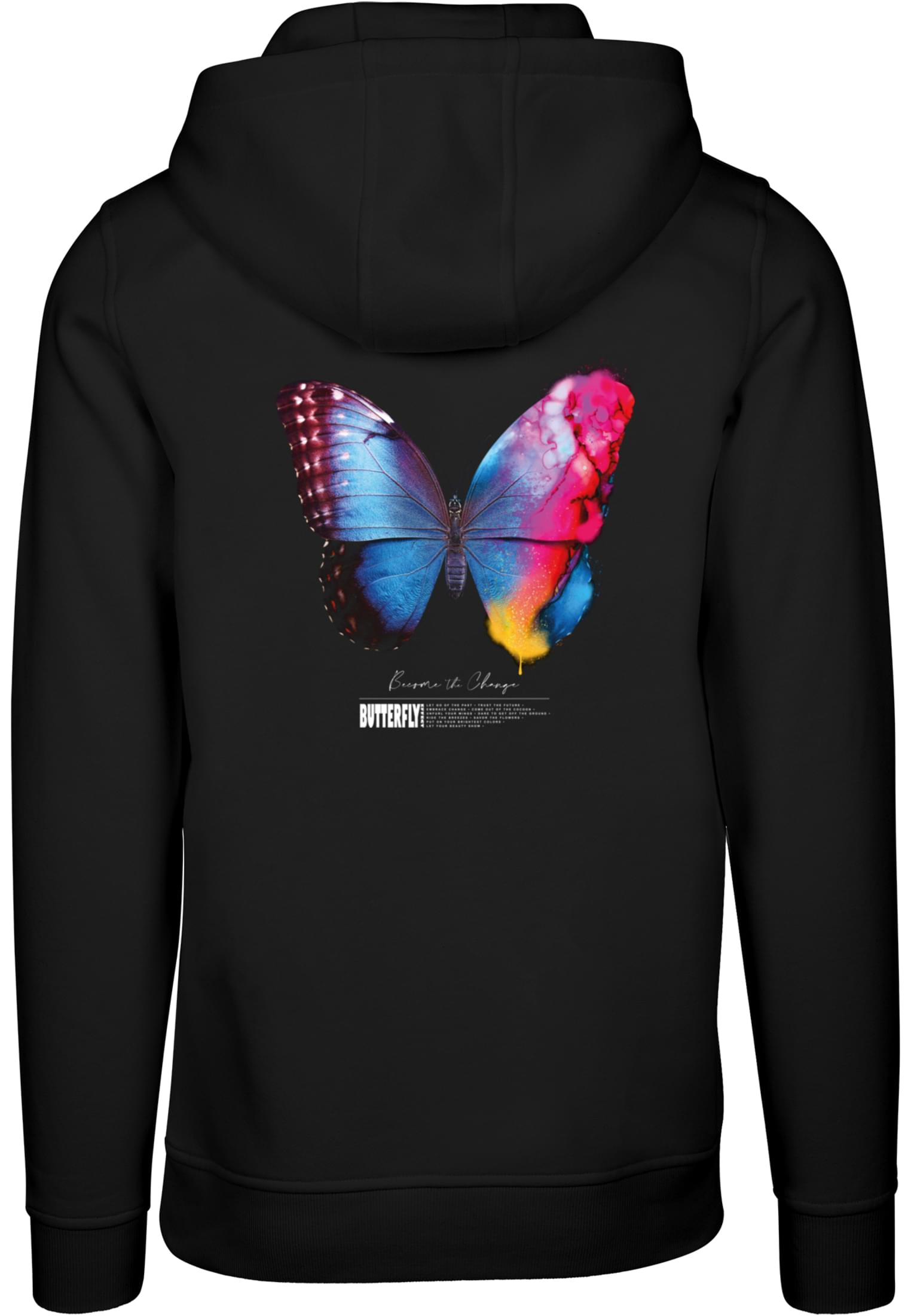 Become the Change Butterfly 2.0 Hoody white XXL - workoutbrands.com