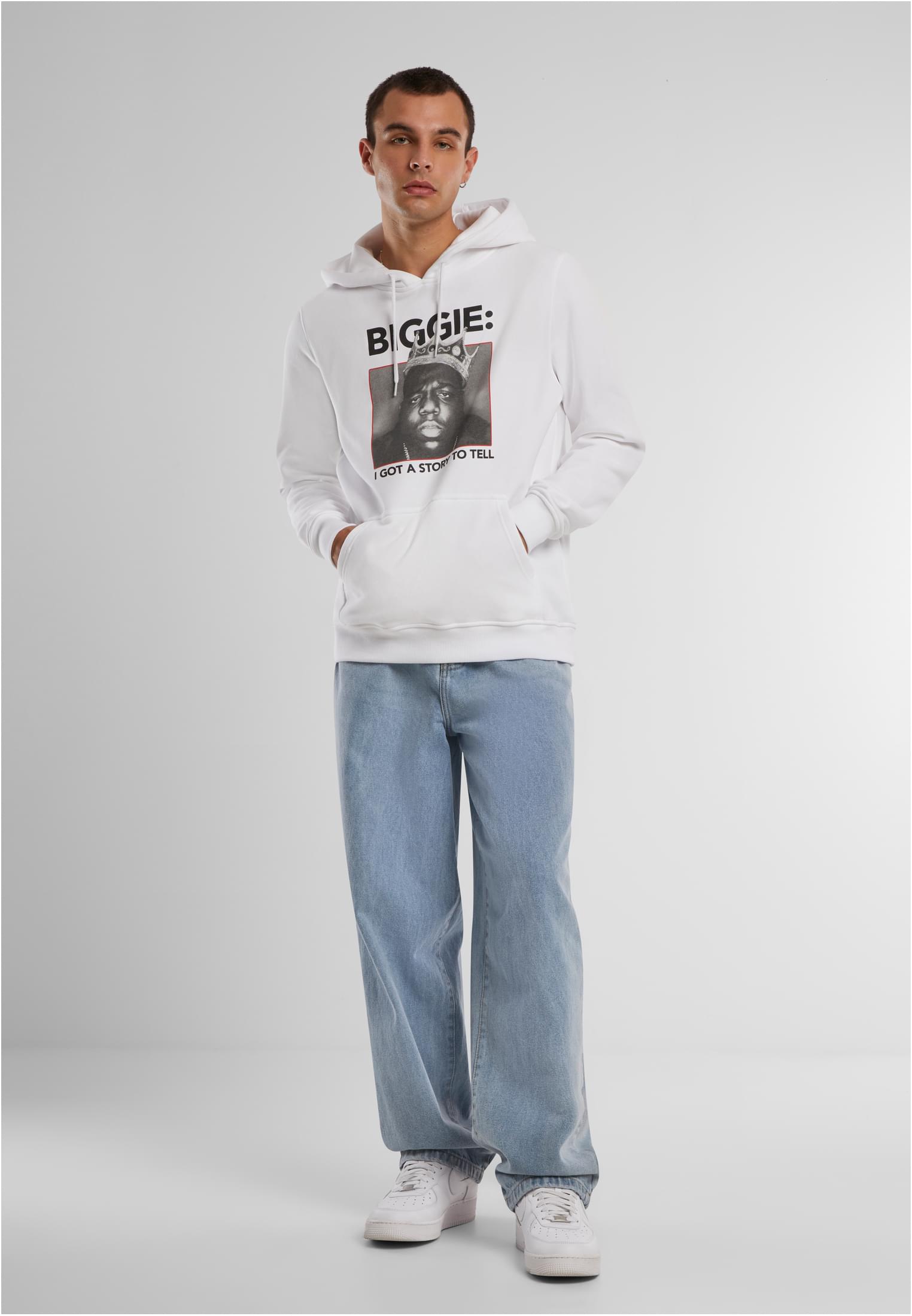 Biggie Crown Hoody white XXL - workoutbrands.com