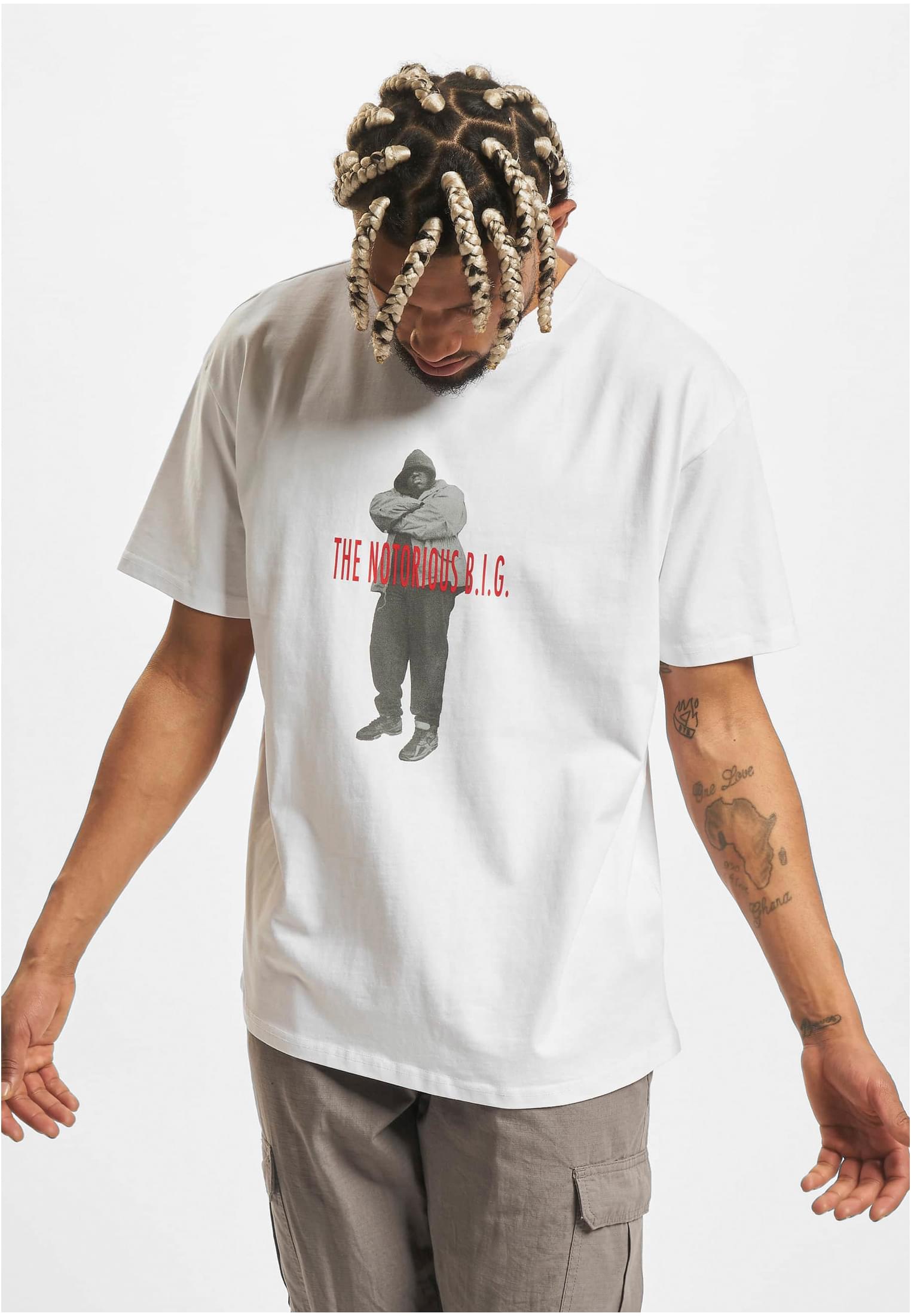 Biggie Smalls Concrete Oversize Tee white XXL - workoutbrands.com