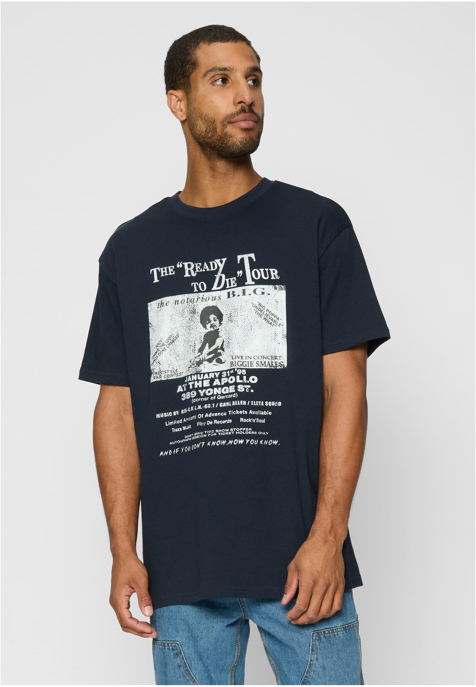 Bigie Retro Poster Tee navy XXL - workoutbrands.com
