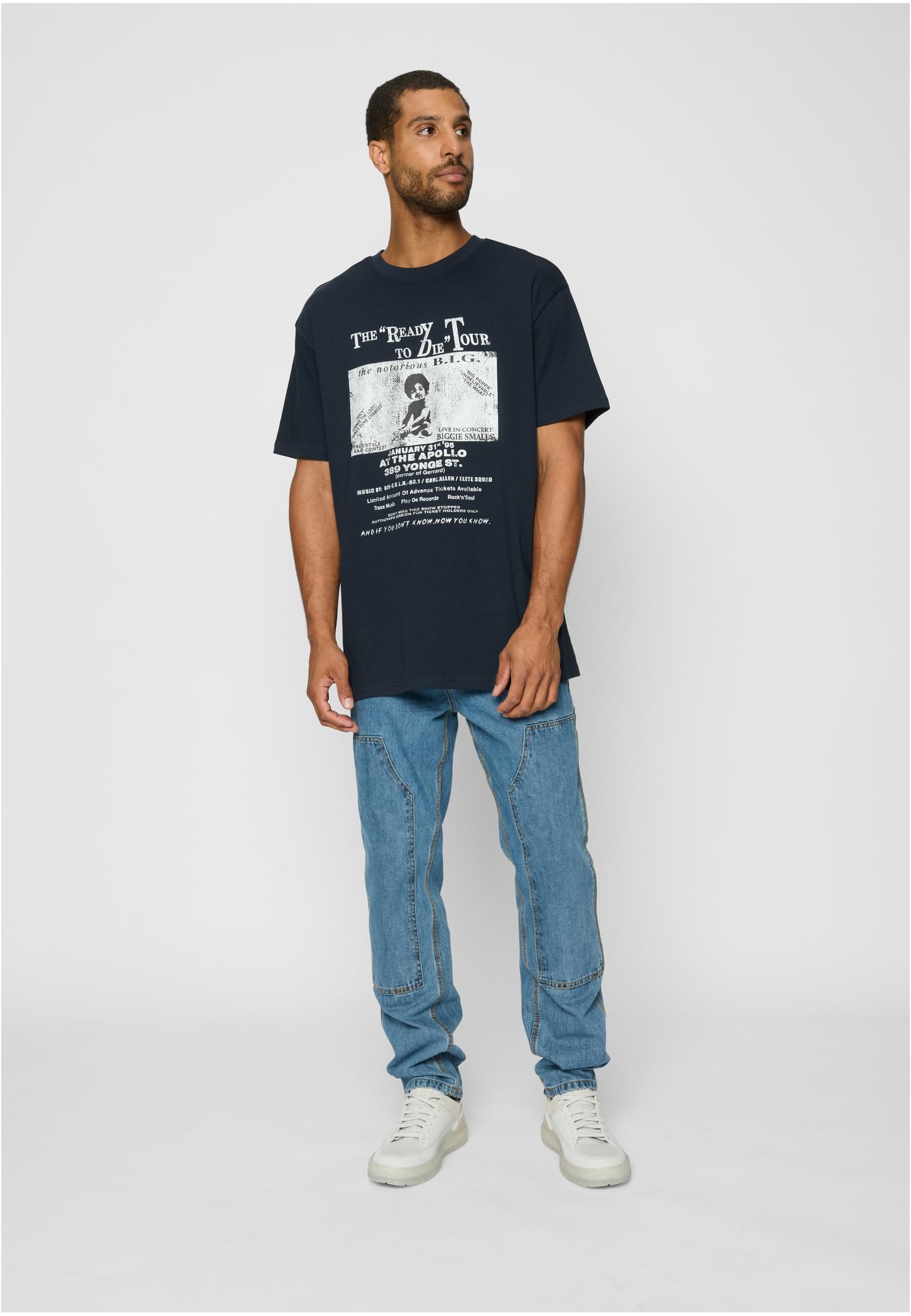 Bigie Retro Poster Tee navy XXL - workoutbrands.com