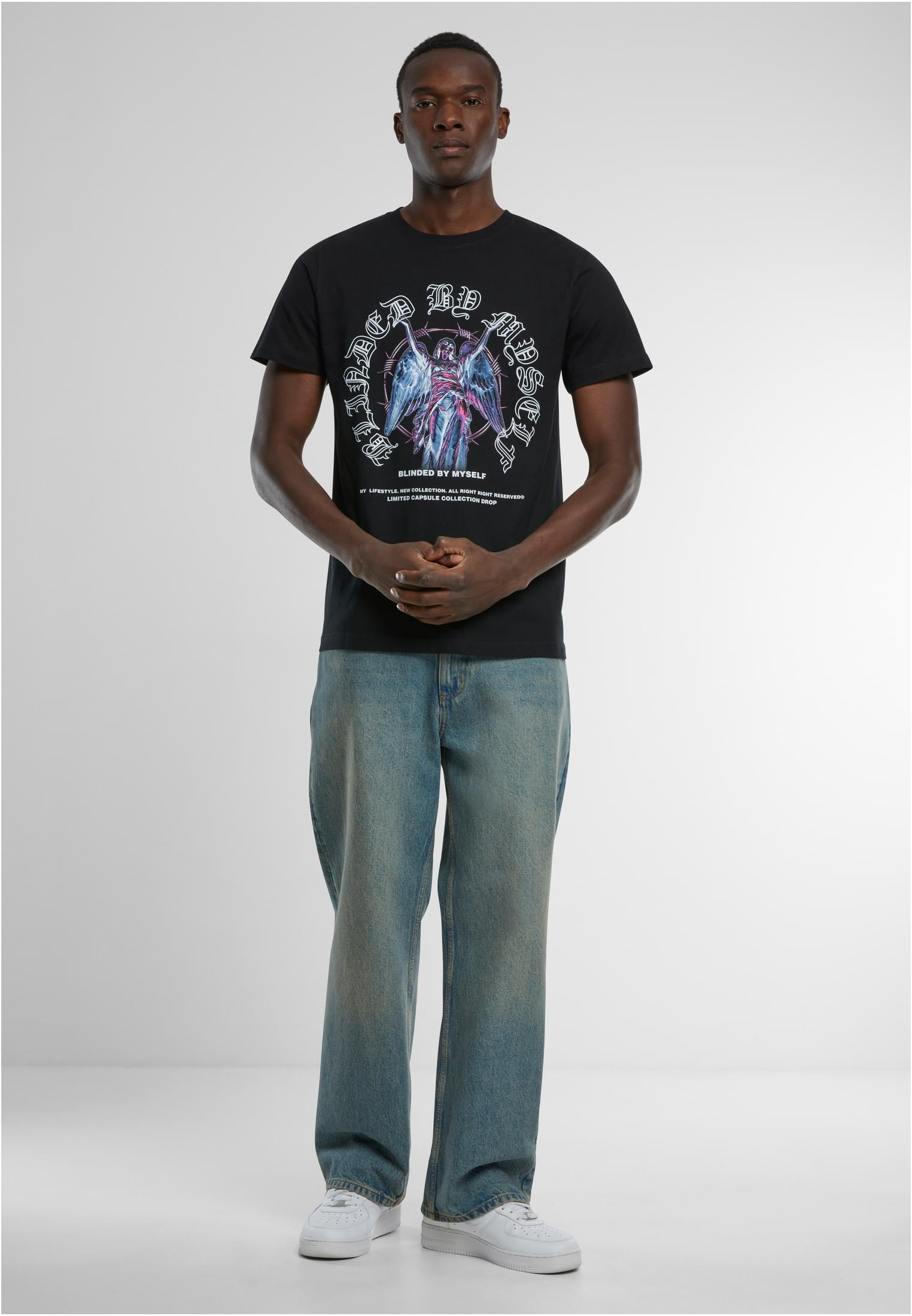 Blinded By Myself Tee black XXL - workoutbrands.com