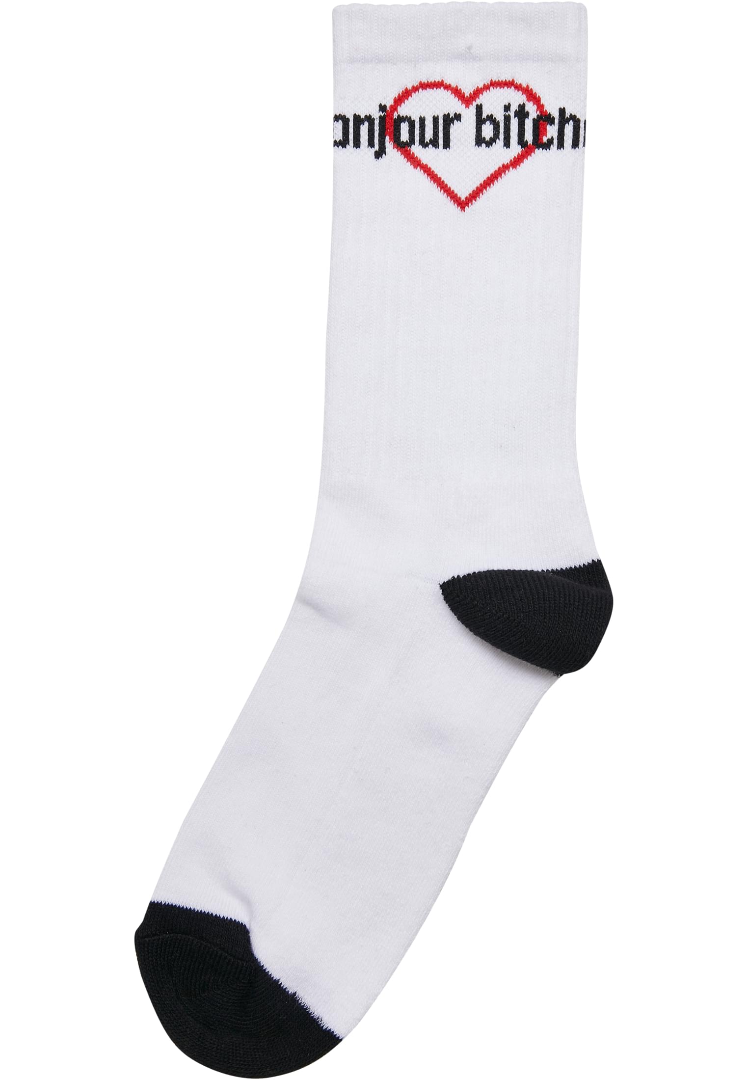 Bonjour Bitches Socks 3-Pack black/white/red 35-38 - workoutbrands.com