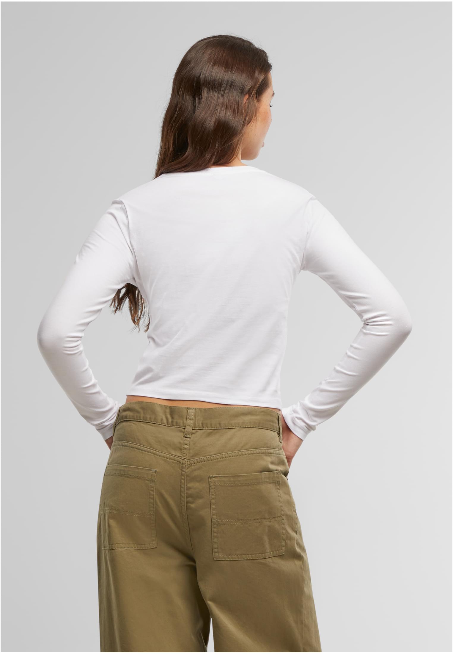 Bow Oneliner Ladies Short Longsleeve white XXL - workoutbrands.com