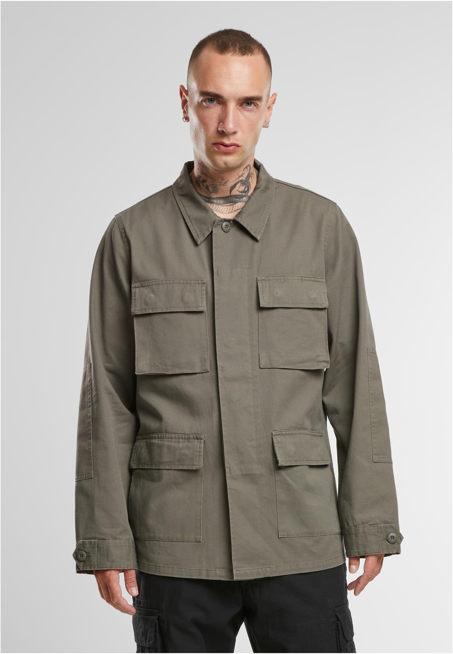 Brandit Men BDU Twill Jacket olive XXL - workoutbrands.com