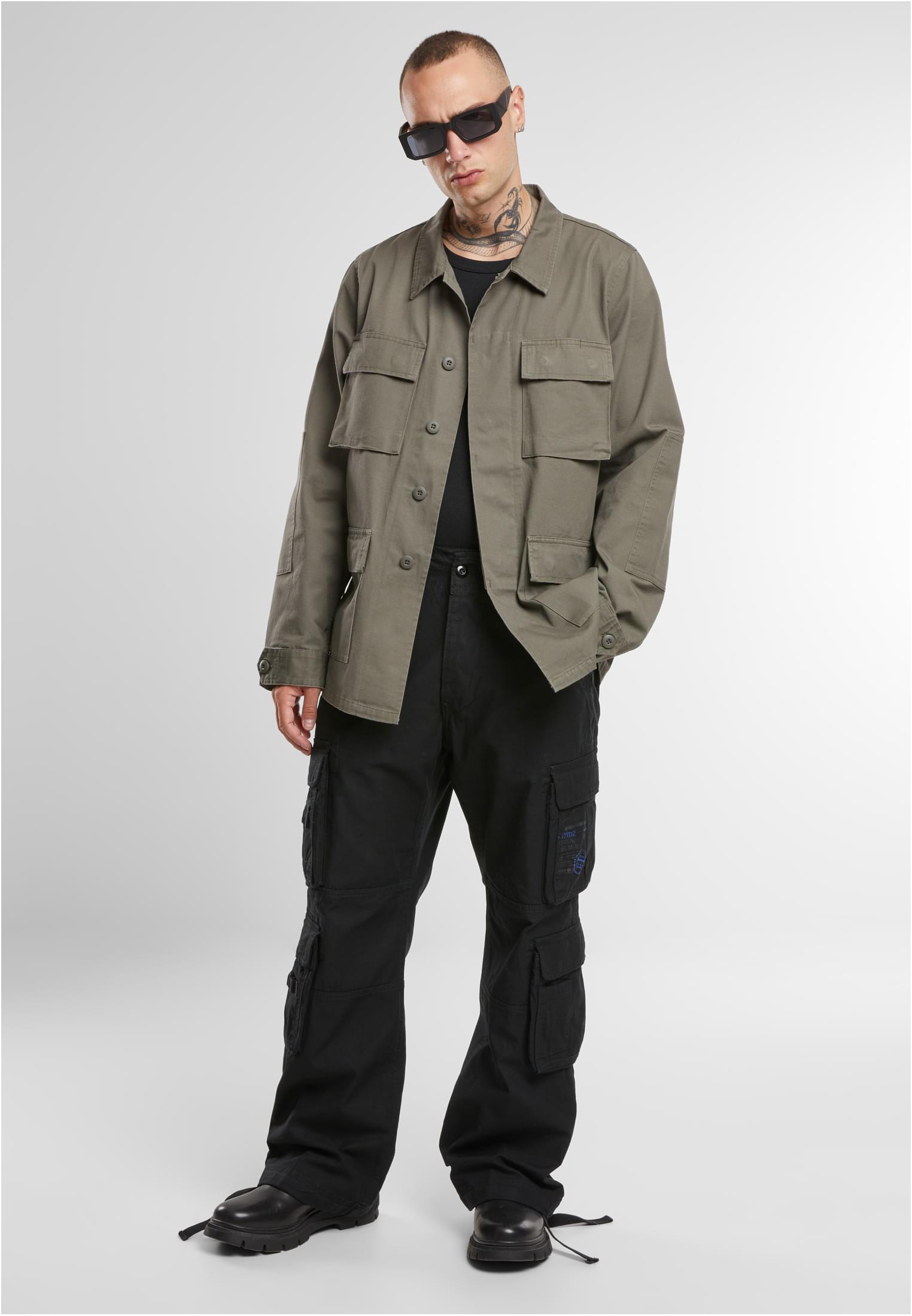 Brandit Men BDU Twill Jacket olive XXL - workoutbrands.com