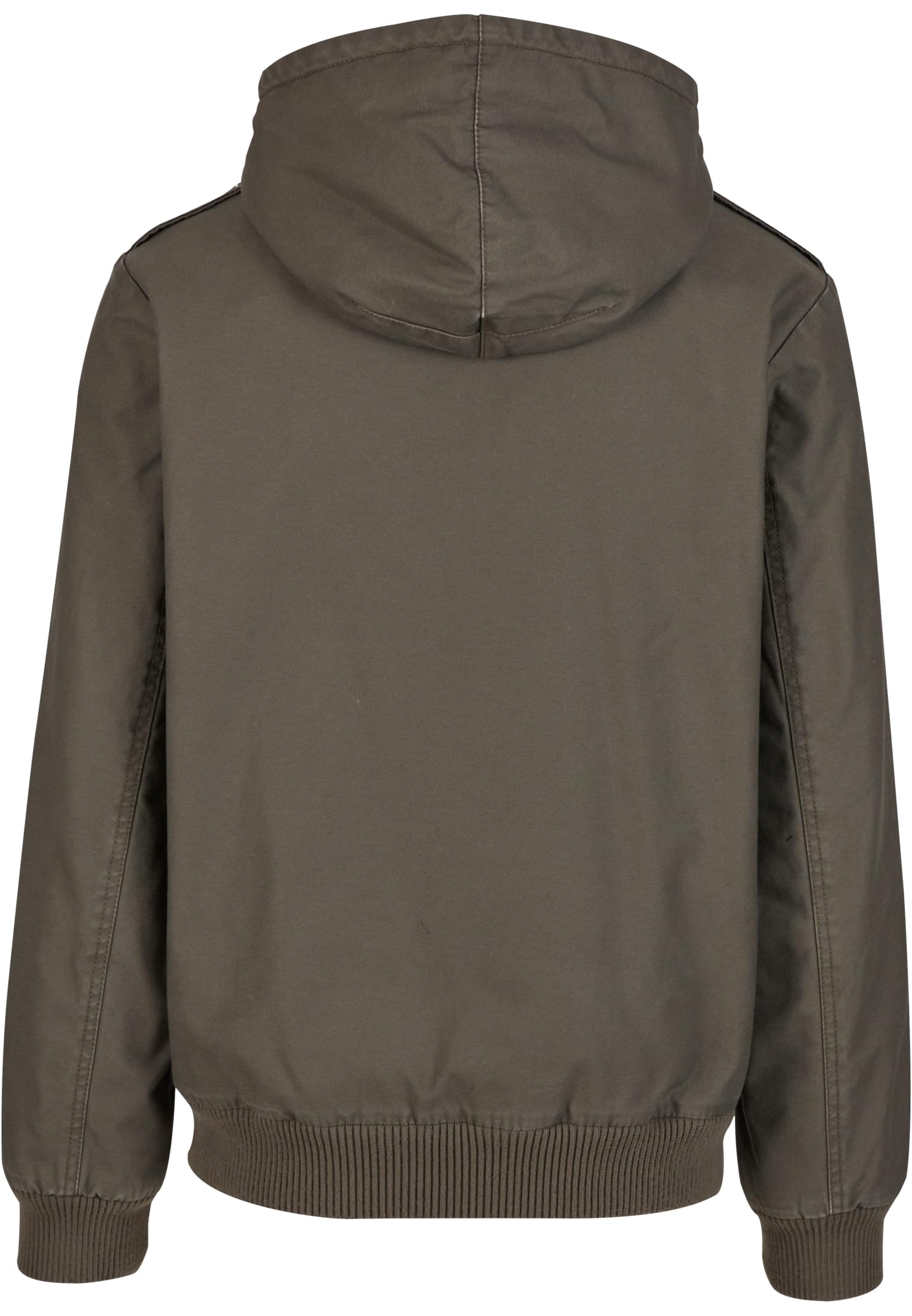 Baksidan av den olivgröna herrjackan B BW Jacket Jacob från Brandit.
