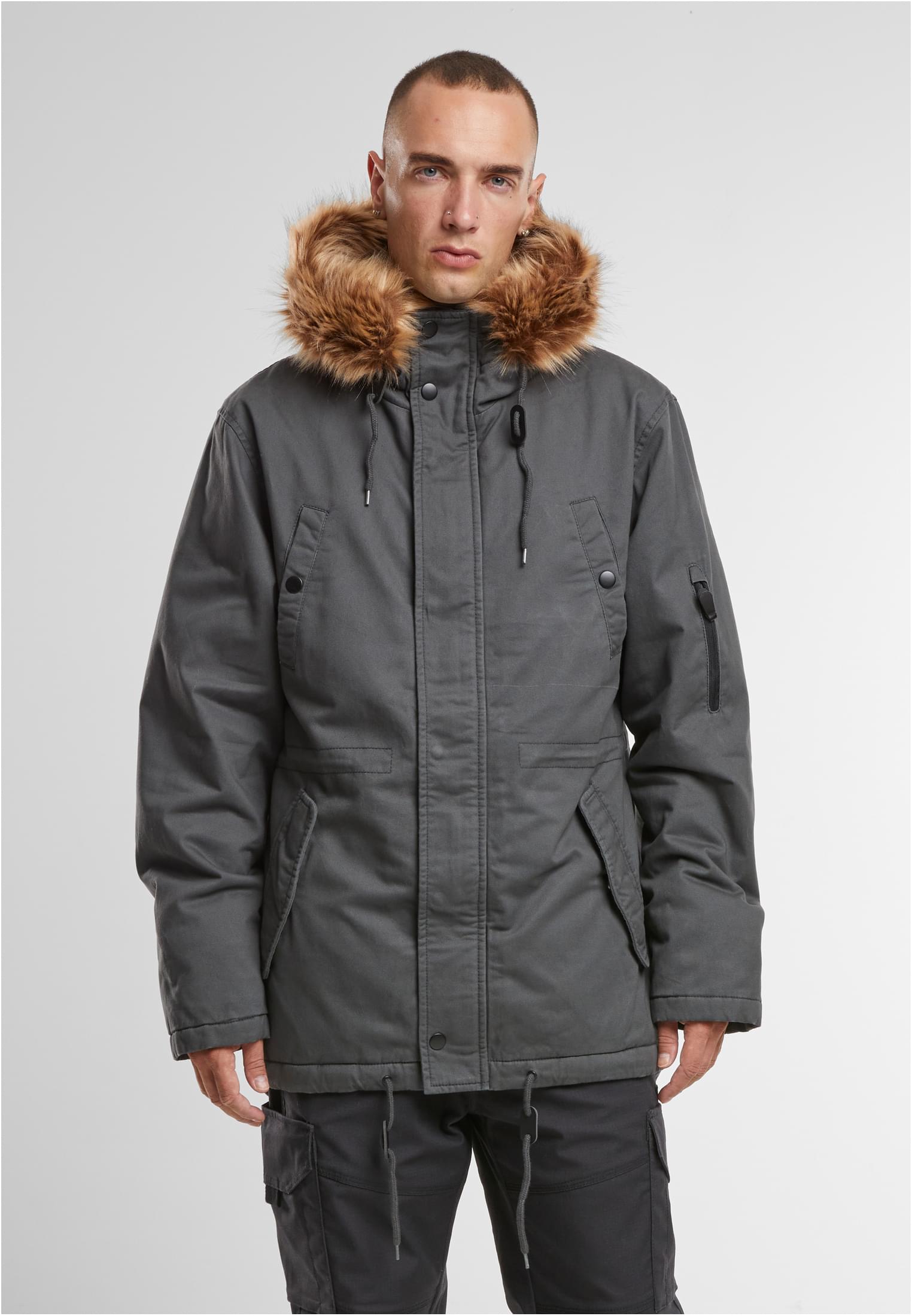 Brandit Men Fish Tail Parka antracite XXL - workoutbrands.com