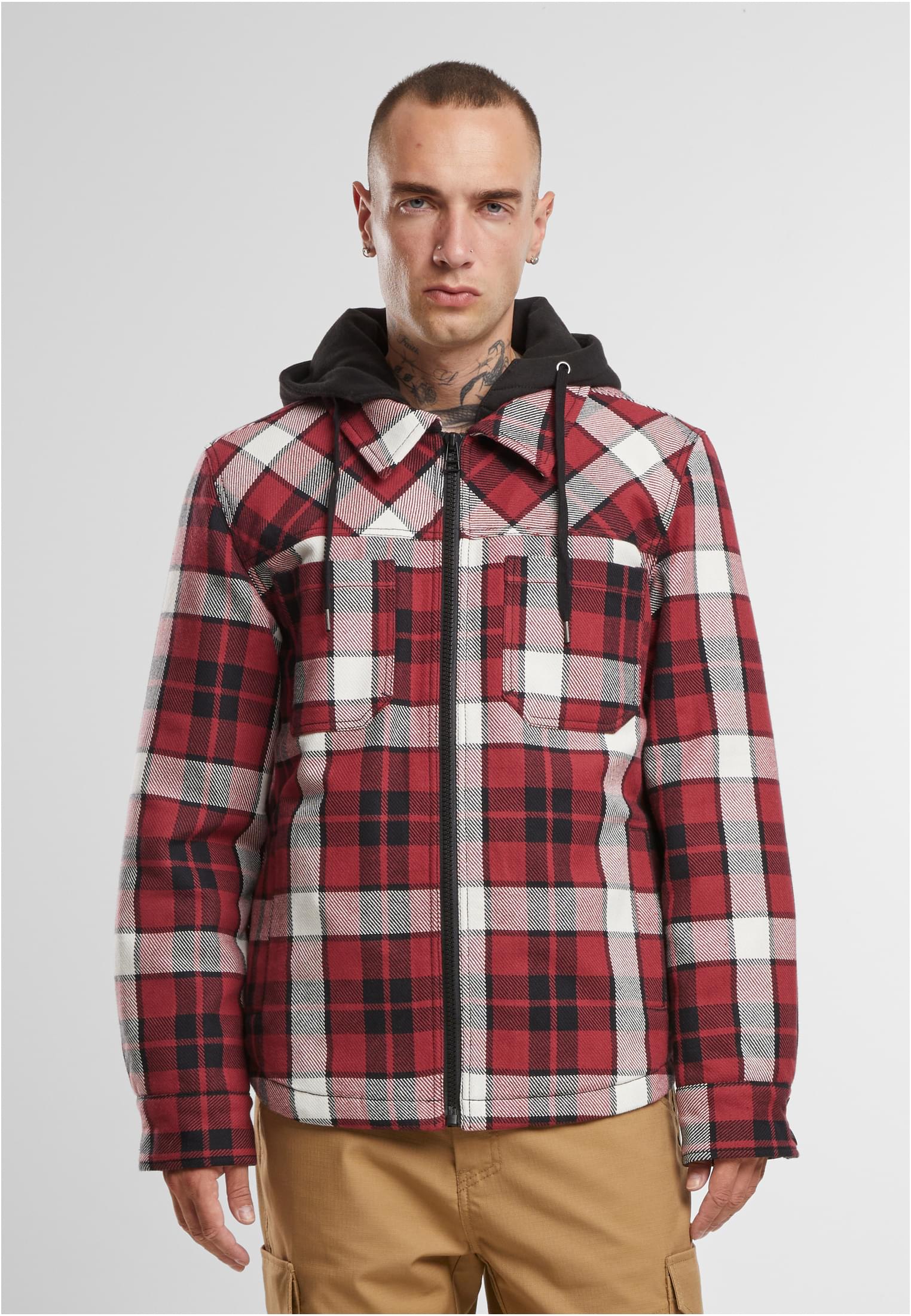 Brandit Top Heavy Twill Jacket black/white/grey XXL - workoutbrands.com