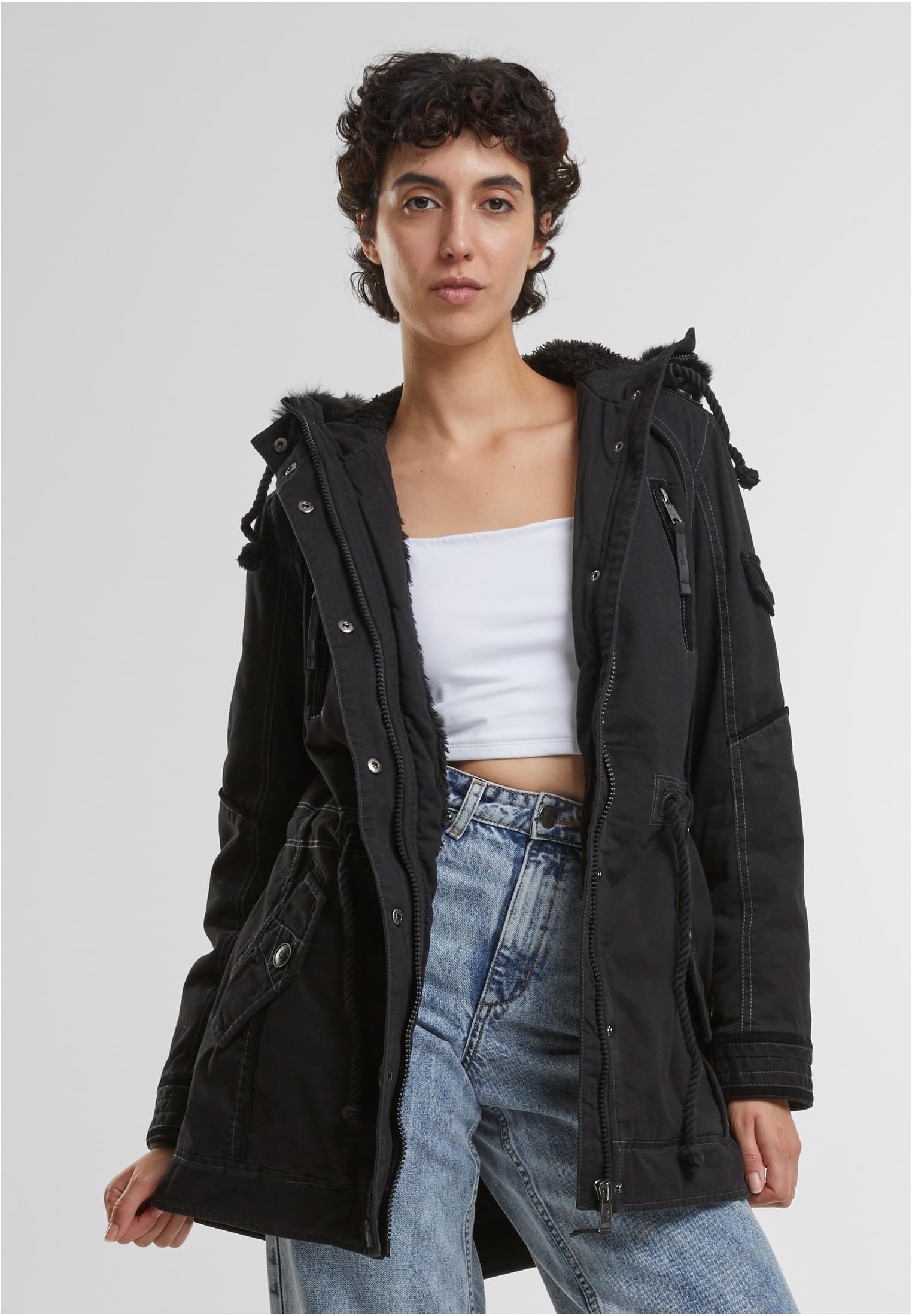 Brandit Women Emma Winterparka olive XS - workoutbrands.com