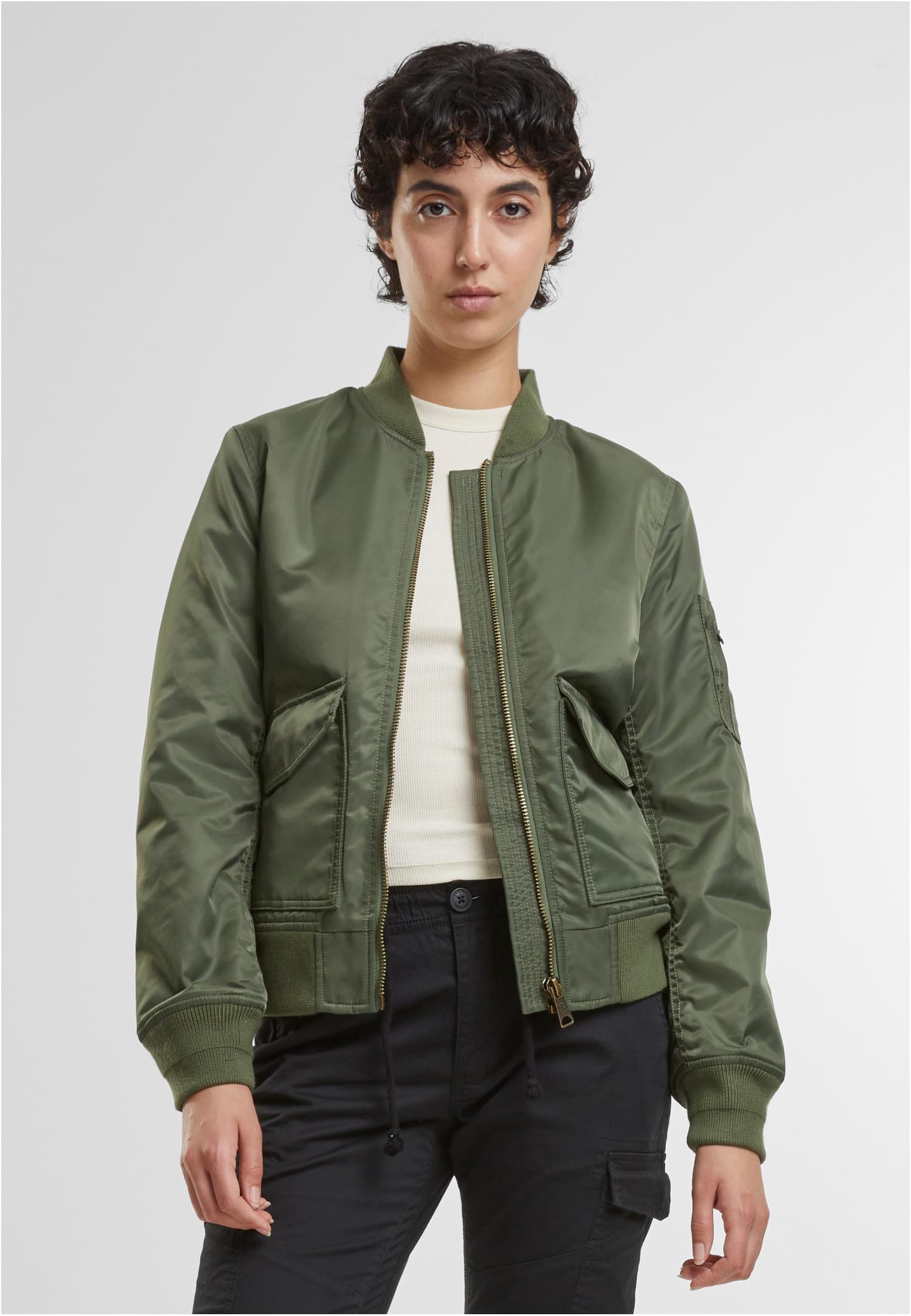 Brandit Women Sherpa Jacket olive XS - workoutbrands.com
