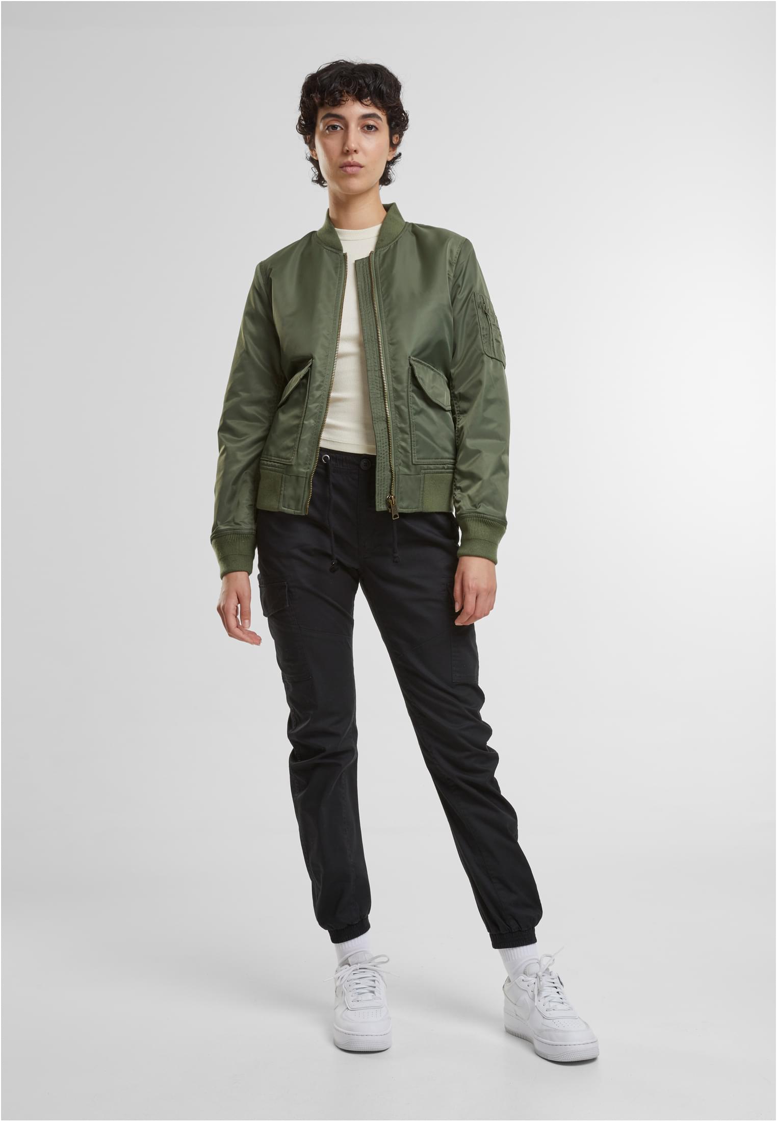 Brandit Women Sherpa Jacket olive XS - workoutbrands.com