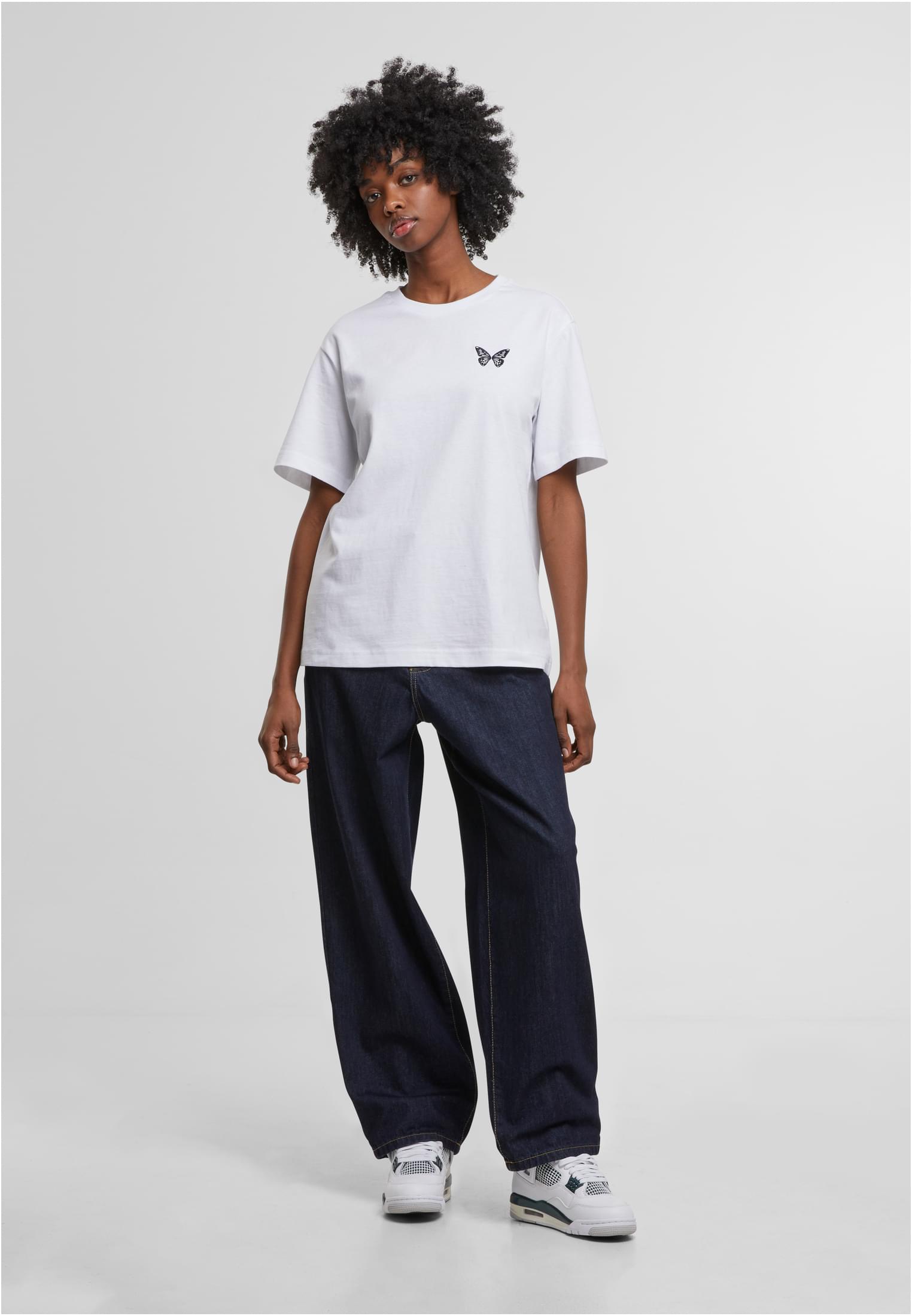 Butterfly EMB Tee white XXL - workoutbrands.com