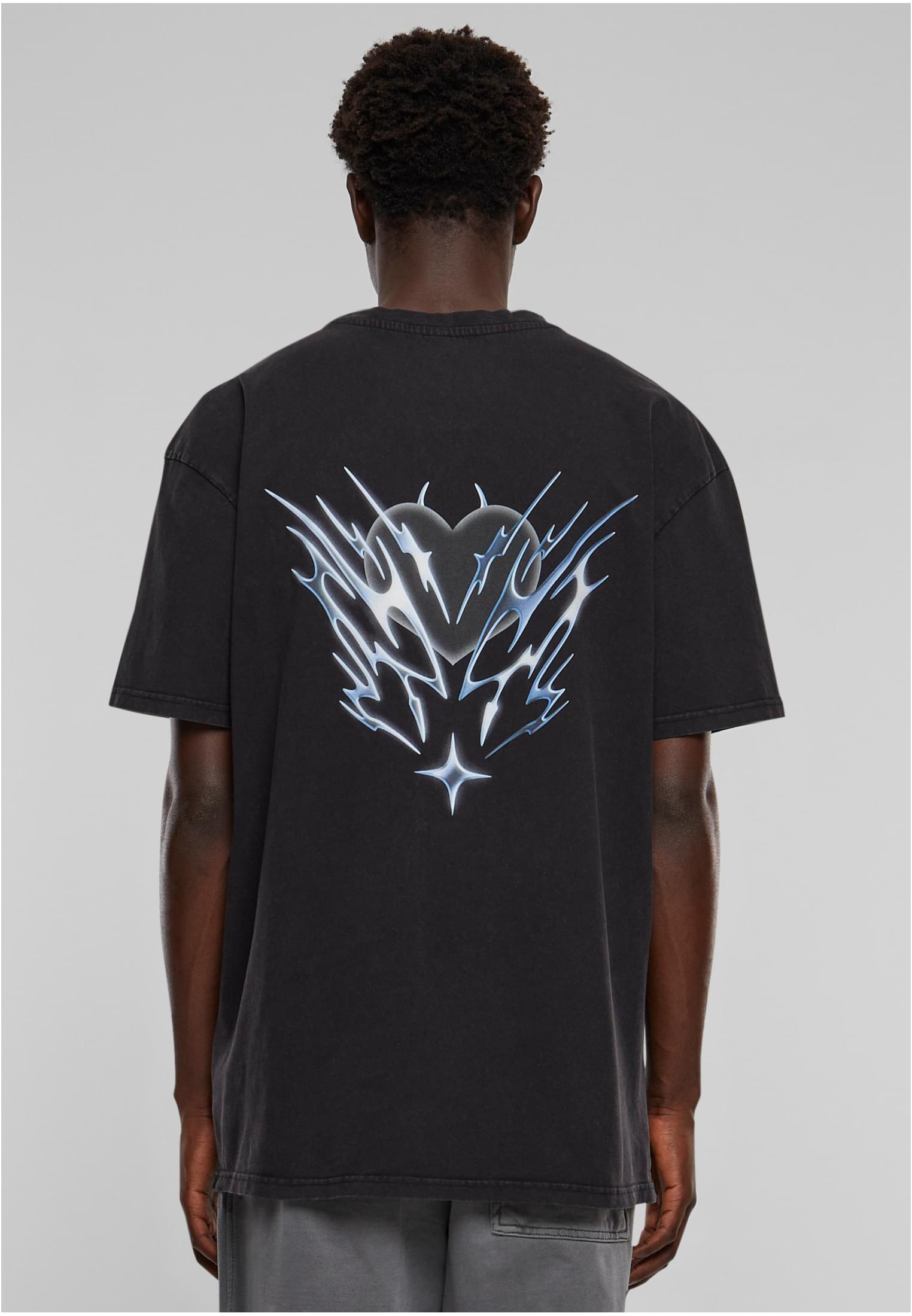 Cagedchrome Acid Heavy Oversize Tee asphalt XXL - workoutbrands.com