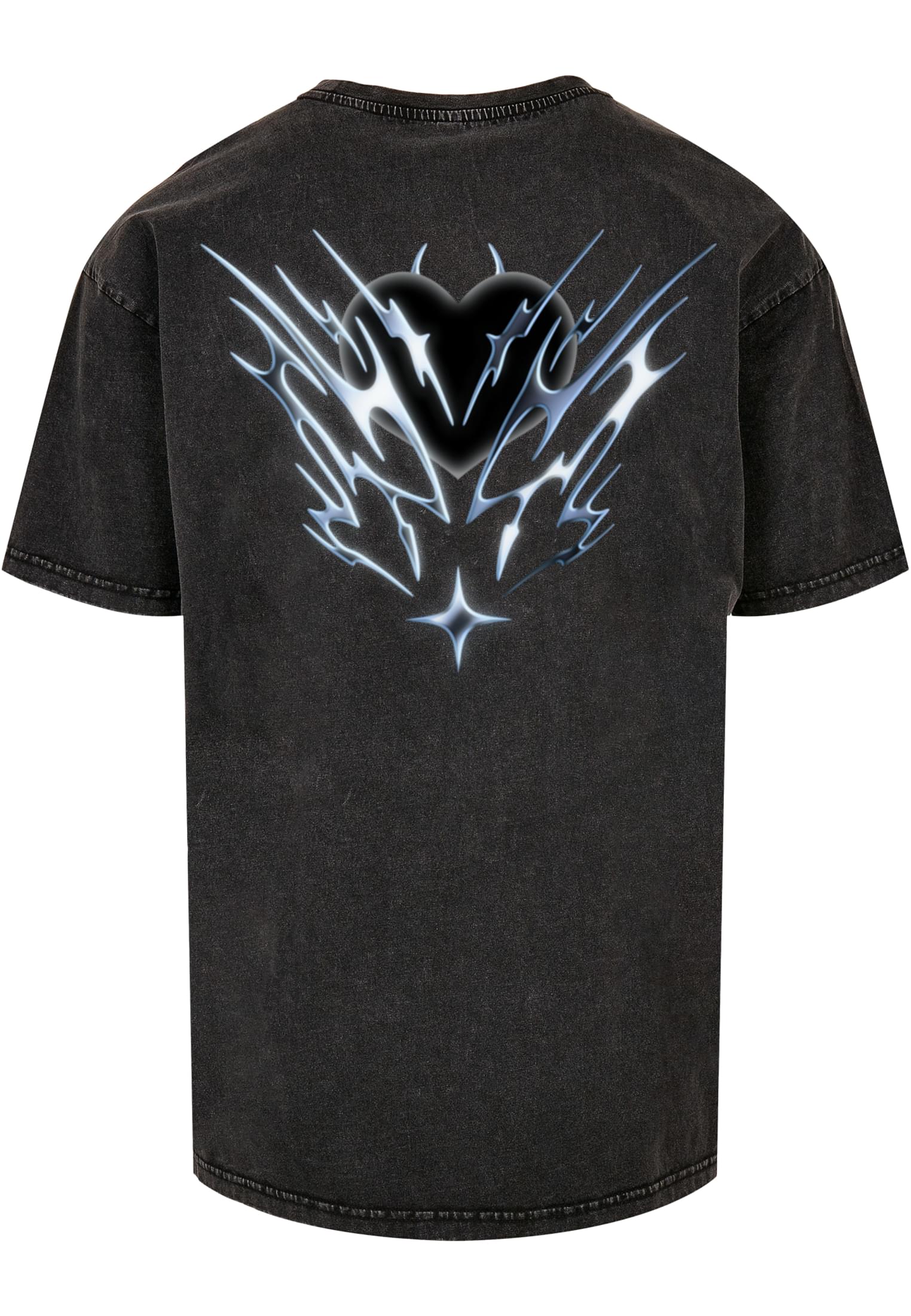 Cagedchrome Acid Heavy Oversize Tee asphalt XXL - workoutbrands.com