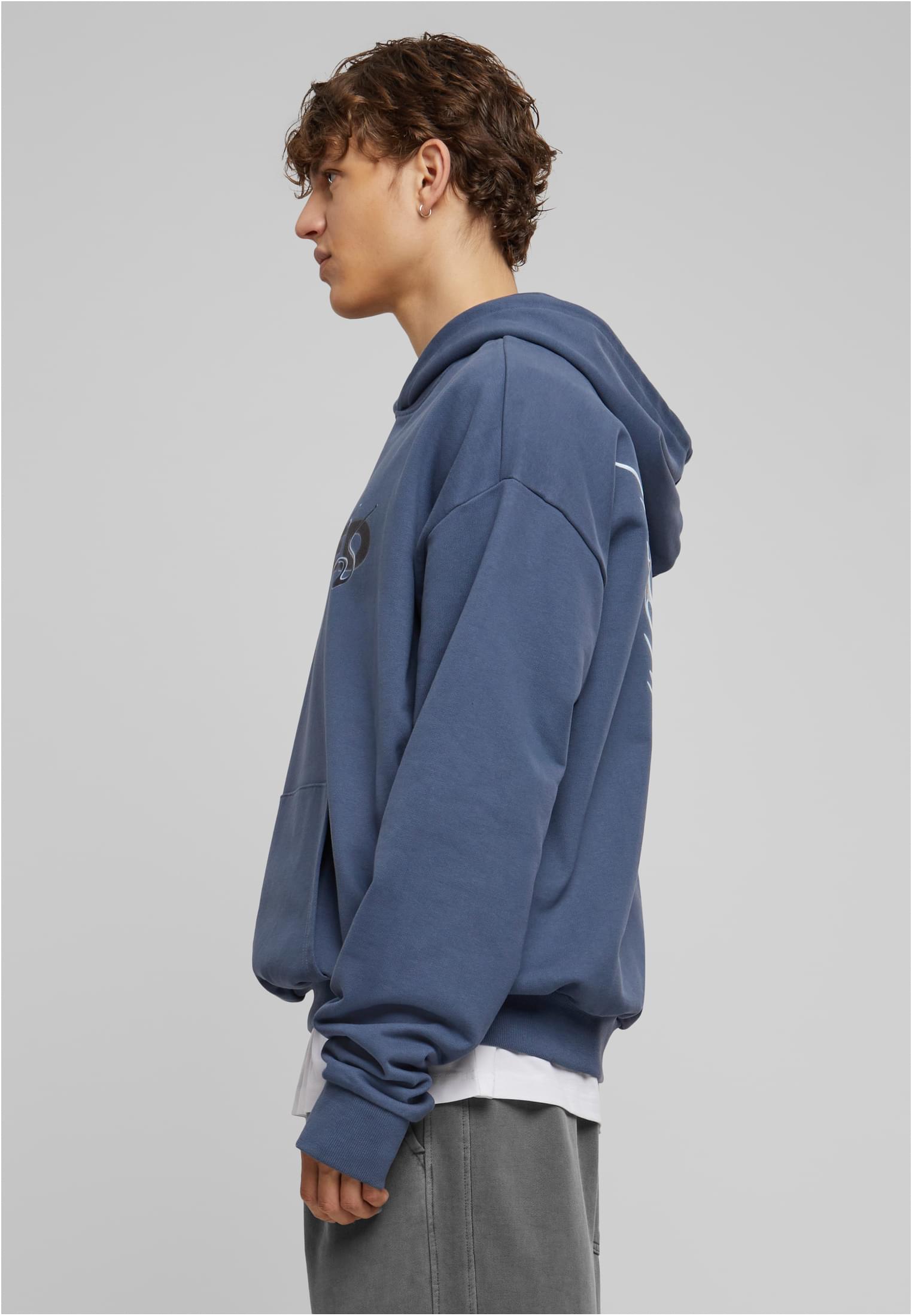 Cagedchrome Ultra Heavy Oversize Hoodie vintageblue XXL - workoutbrands.com