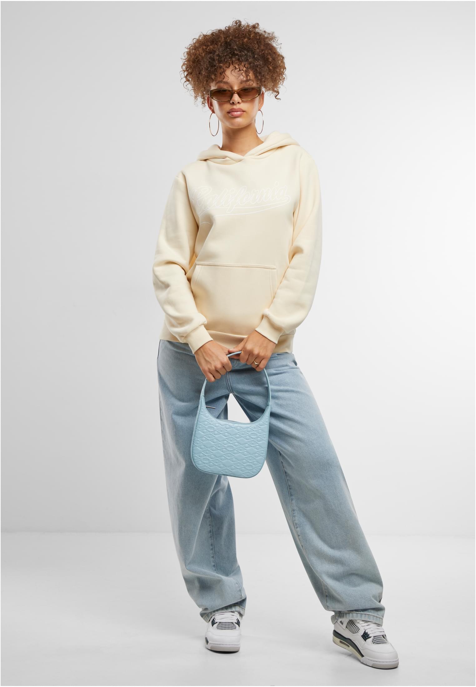 California Ladies Fluffy Hoody whitesand XXL - workoutbrands.com