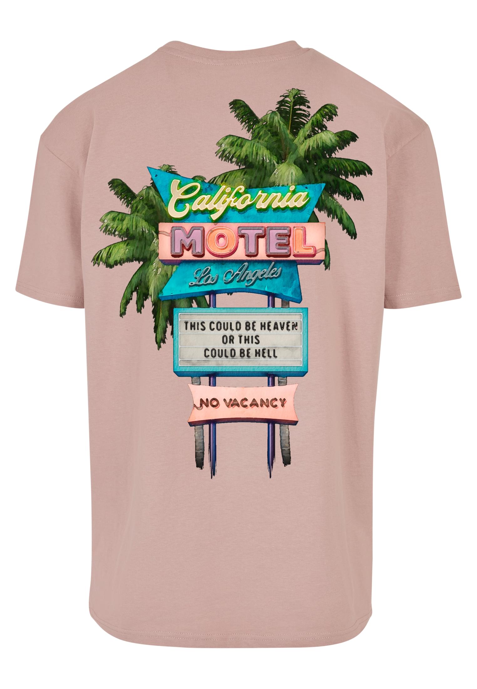 California Motel Oversize Tee duskrose XXL - workoutbrands.com