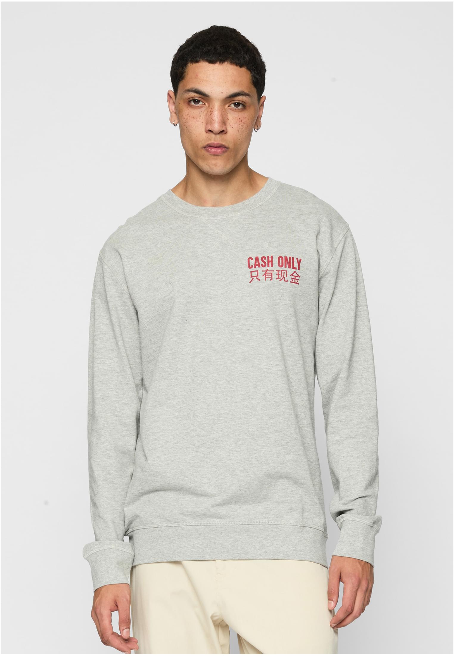 Cash Only Crewneck darksand XS - workoutbrands.com