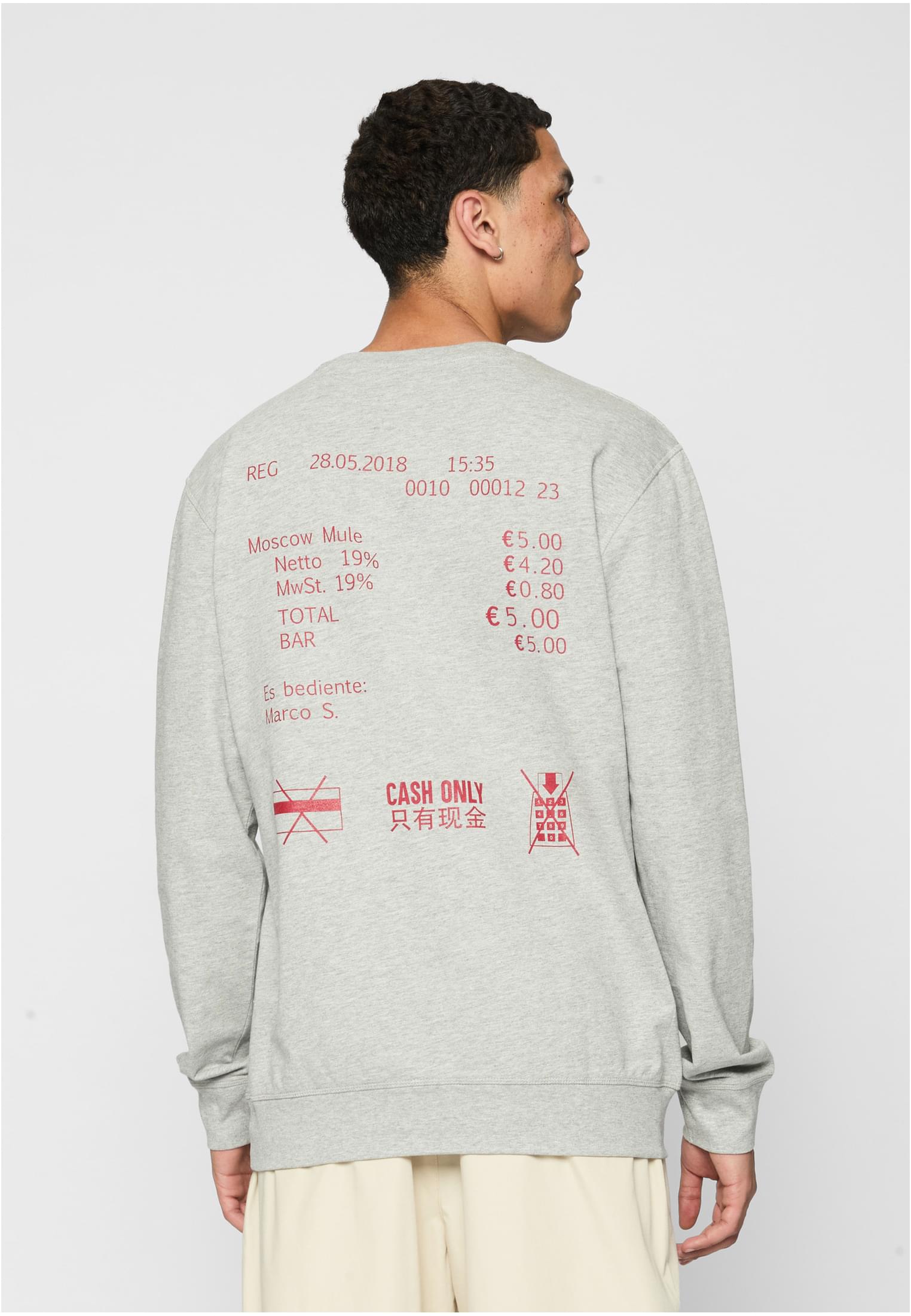 Cash Only Crewneck darksand XS - workoutbrands.com