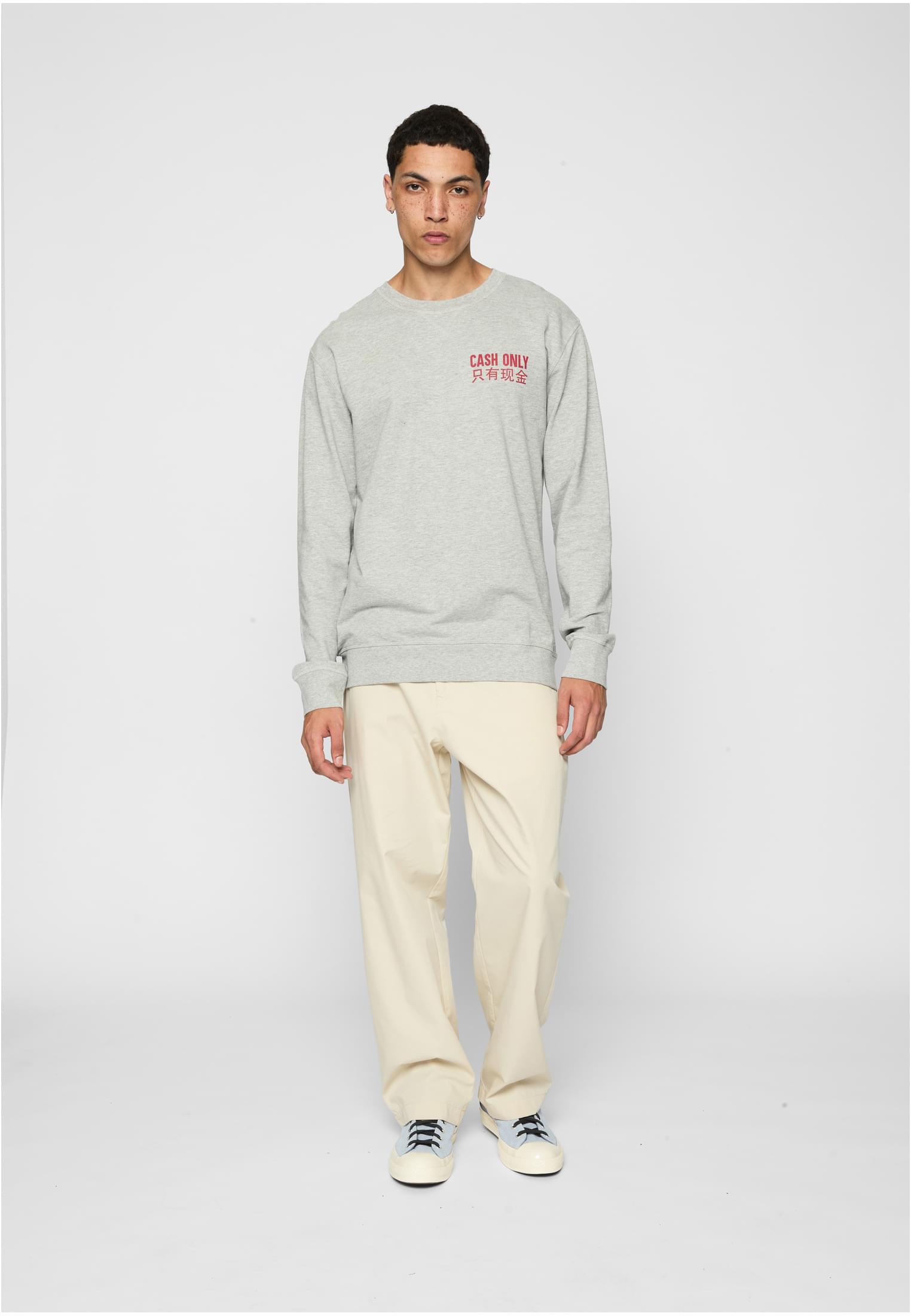 Cash Only Crewneck darksand XS - workoutbrands.com