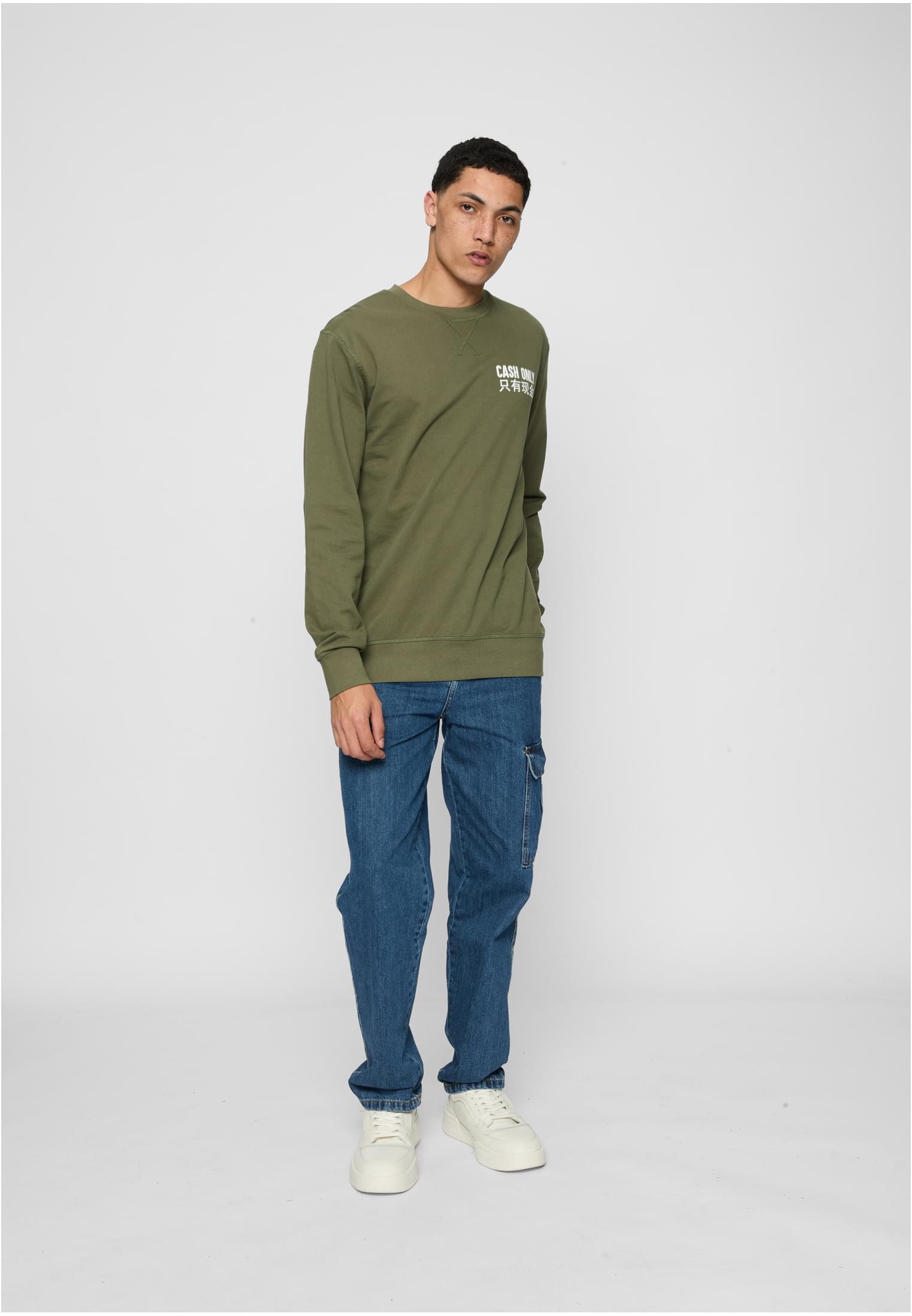 Cash Only Crewneck darksand XS - workoutbrands.com