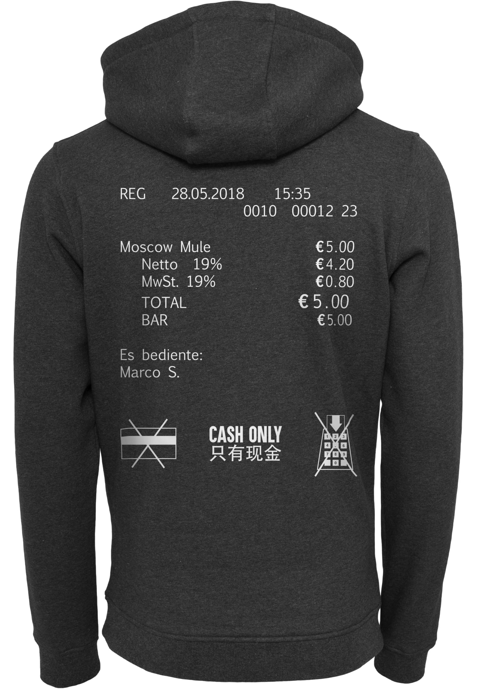 Cash Only Hoody olive XS - workoutbrands.com
