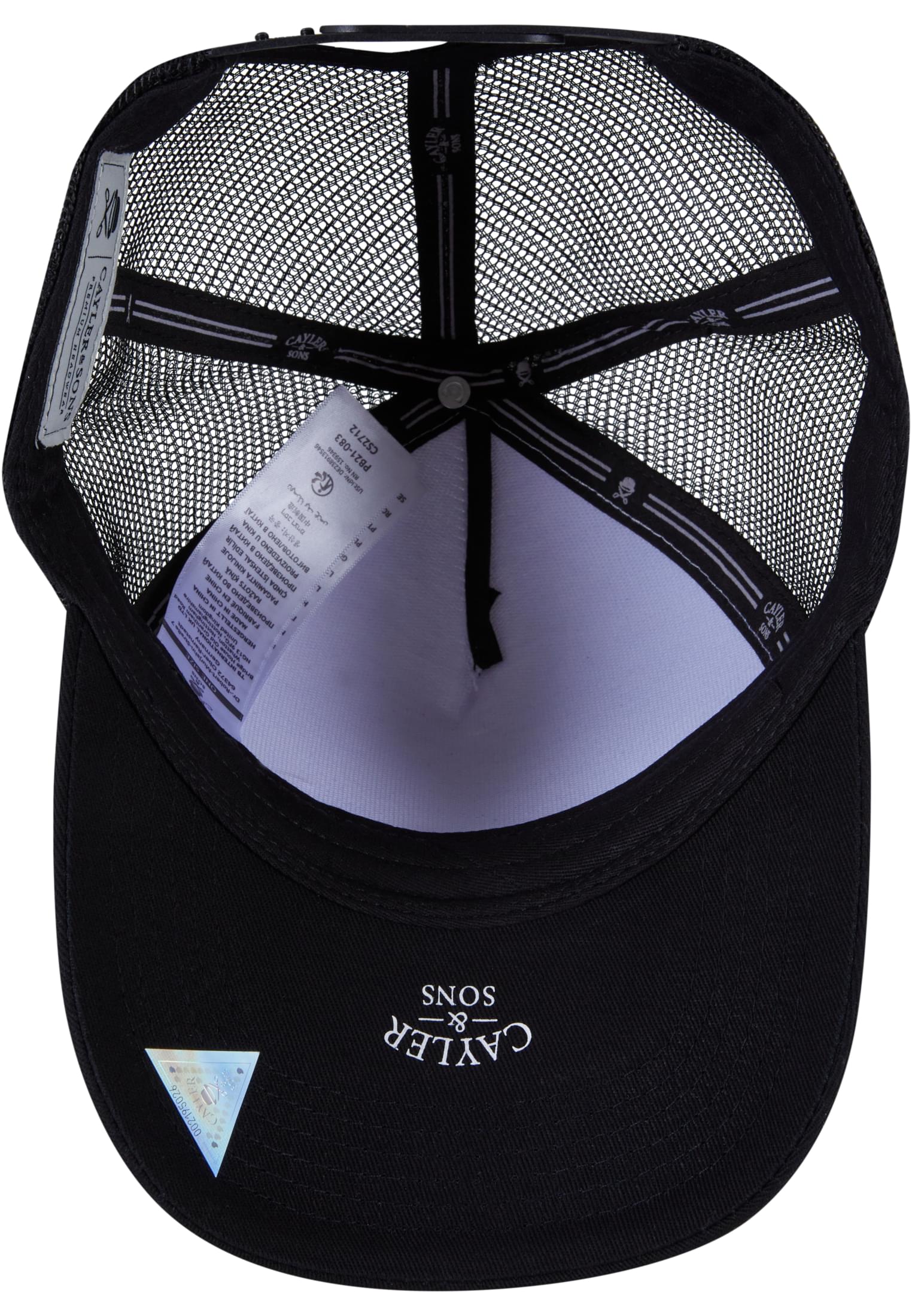 Cayker Basic Retro Trucker blk/neonyellow one size - workoutbrands.com