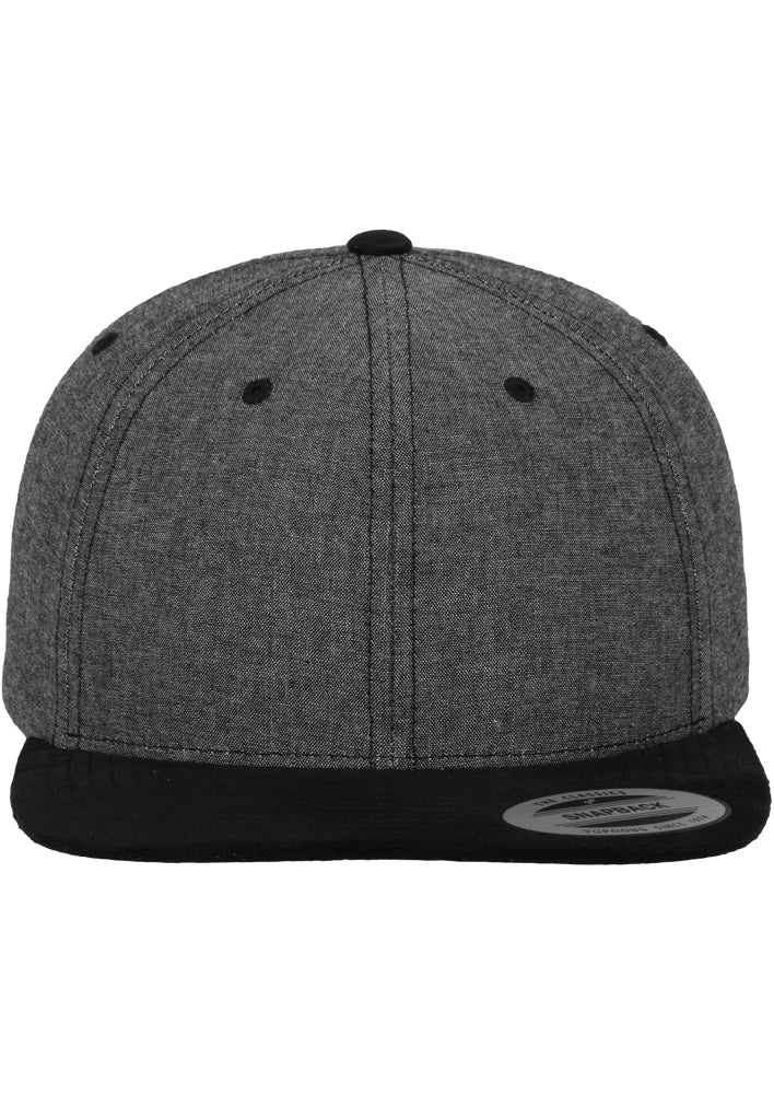 Chambray-Suede Snapback One Size - workoutbrands.com