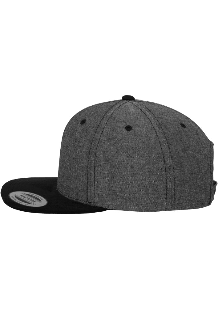 Chambray-Suede Snapback One Size - workoutbrands.com
