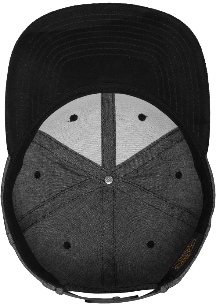 Chambray-Suede Snapback One Size - workoutbrands.com