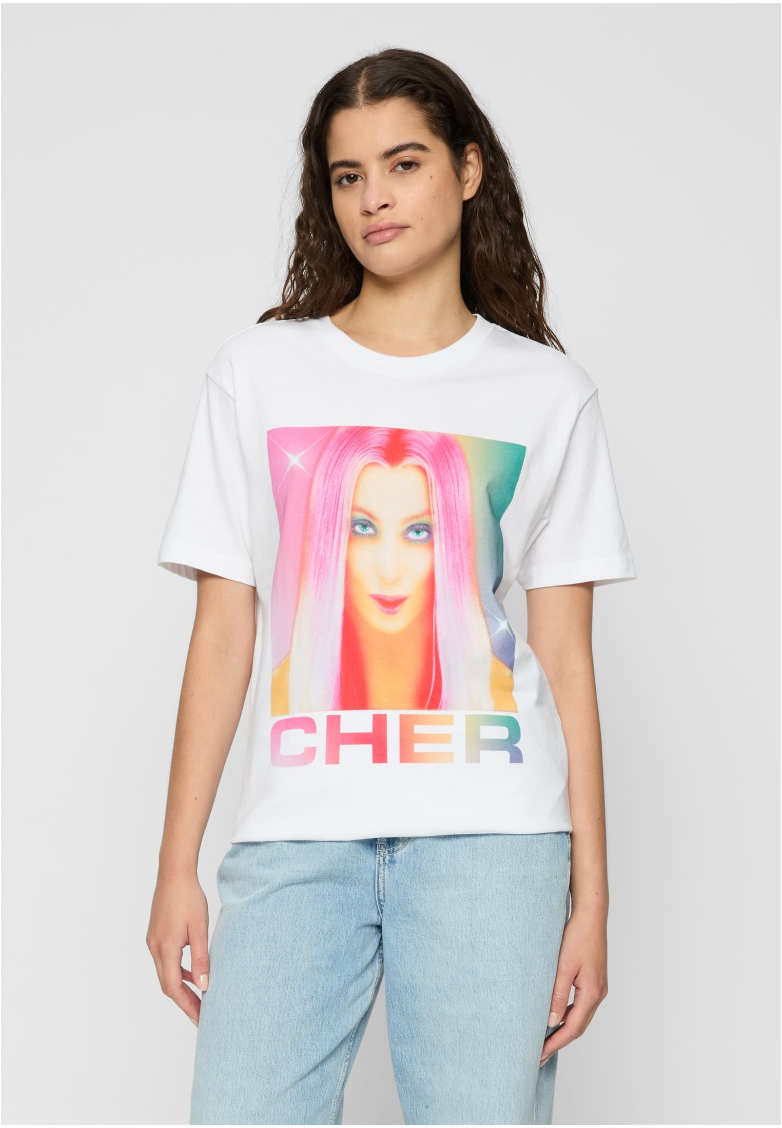 Cher Prisma Tee white XXL - workoutbrands.com