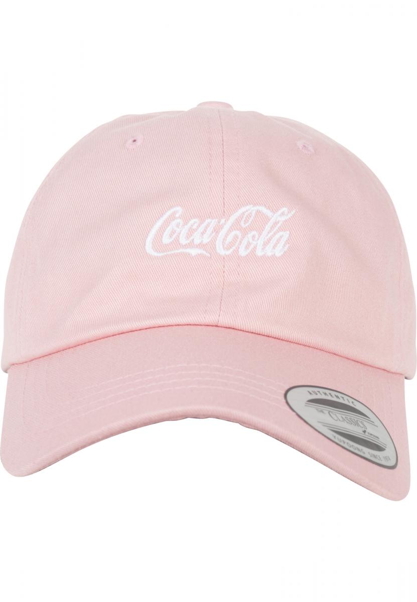 Coca Cola Logo Dad Cap pink one size - workoutbrands.com