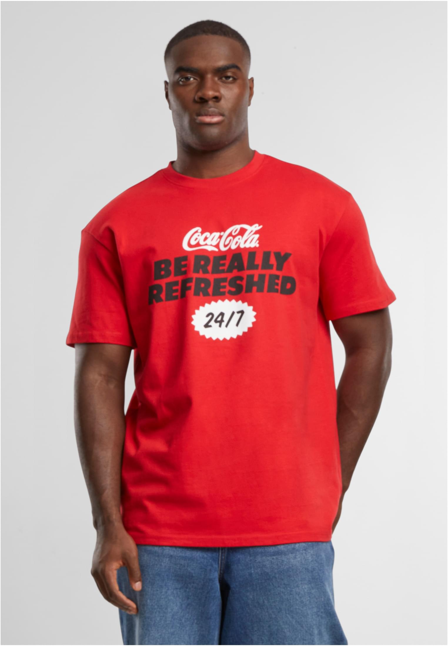 Coca Cola Refreshed Oversize Tee cityred XS - workoutbrands.com