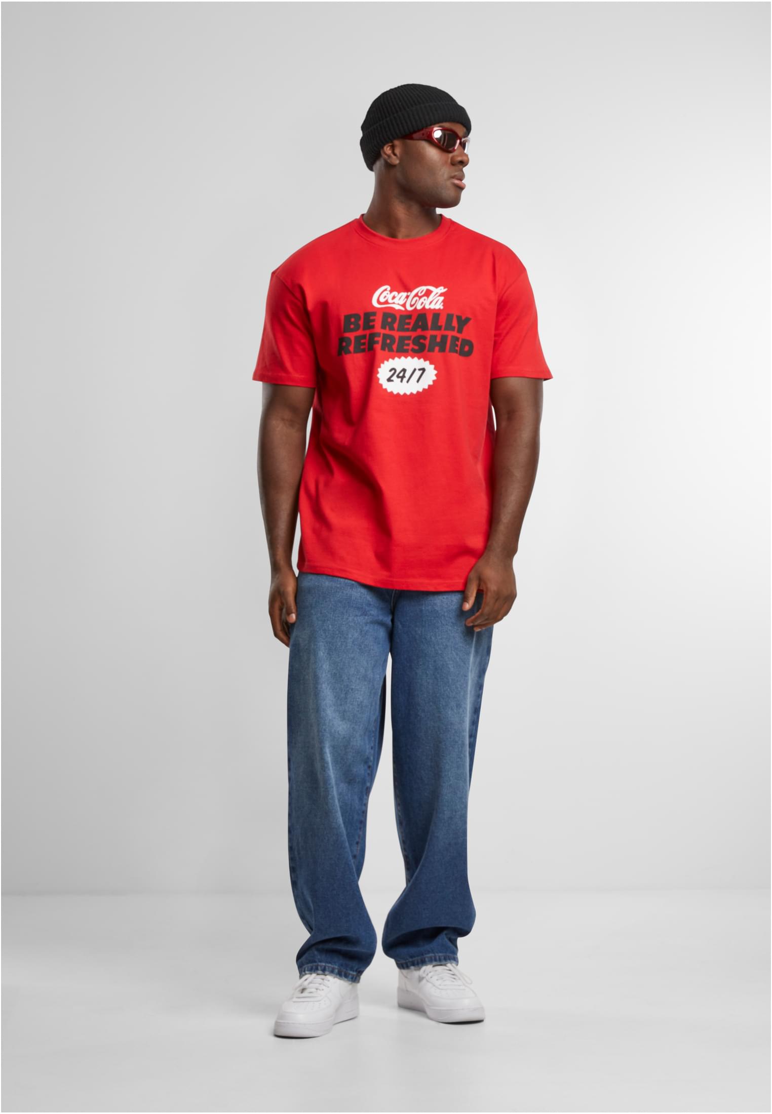 Coca Cola Refreshed Oversize Tee cityred XS - workoutbrands.com