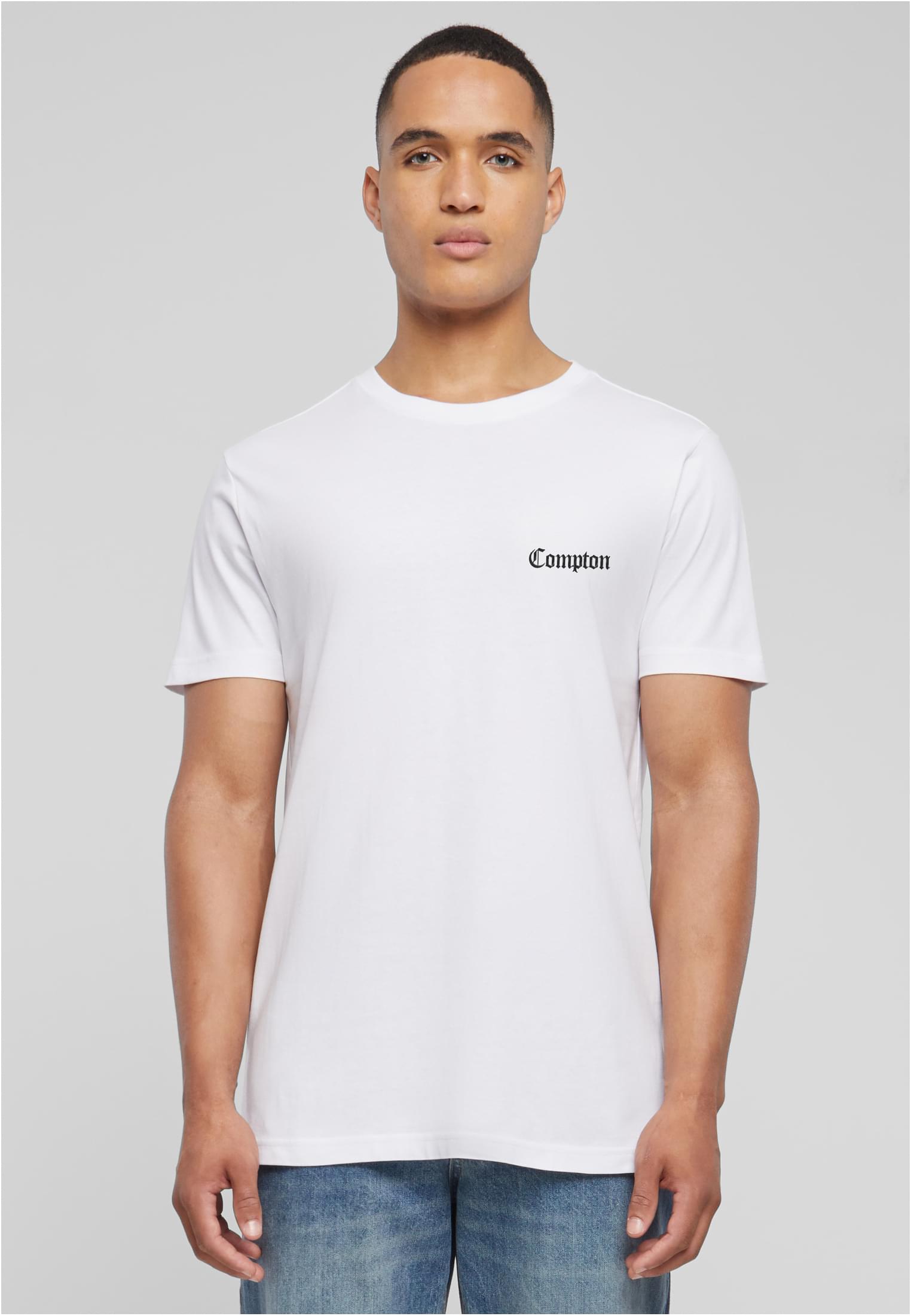 Compton EMB Tee white XXL - workoutbrands.com