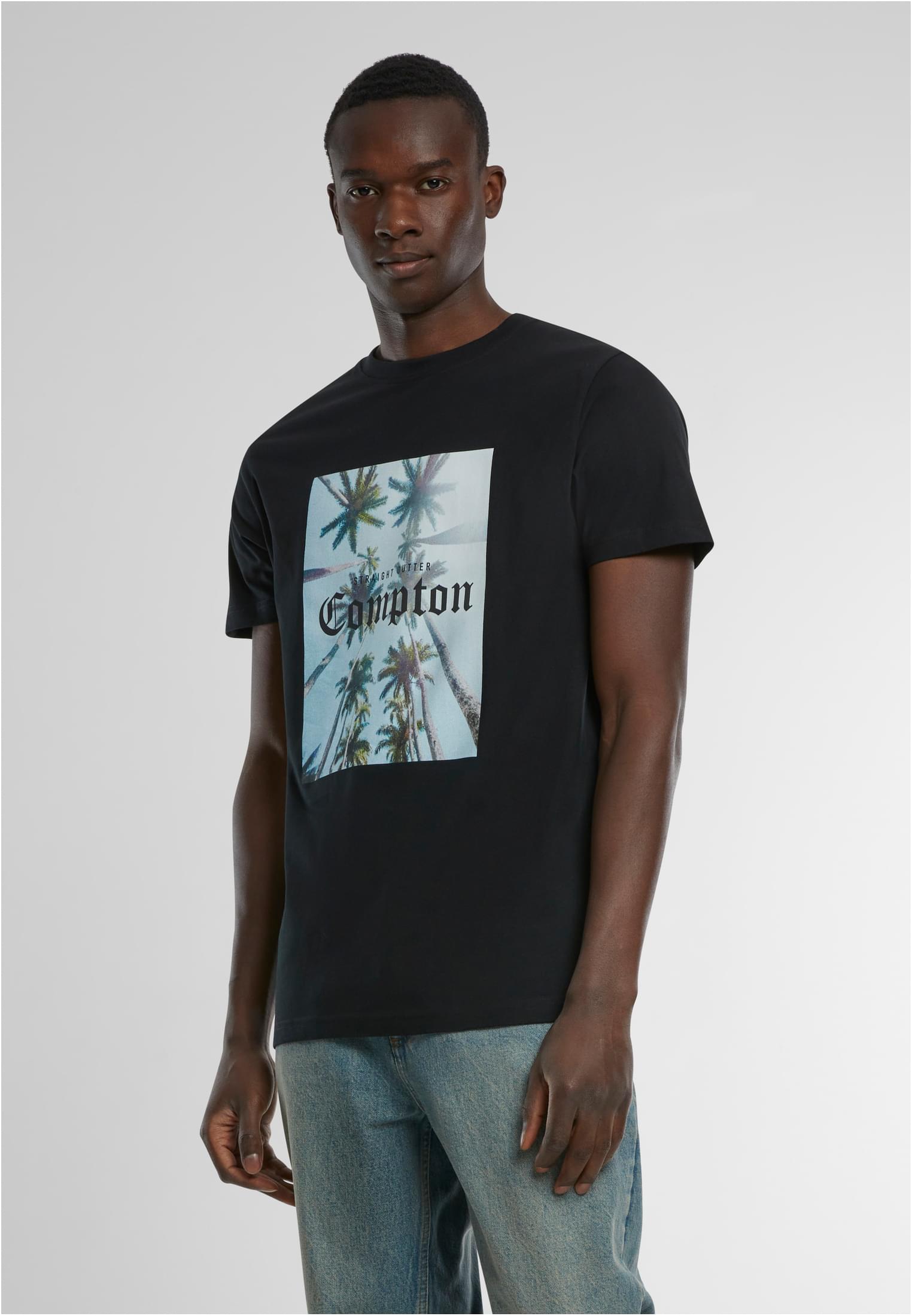 Compton Palms Tee black XXL - workoutbrands.com